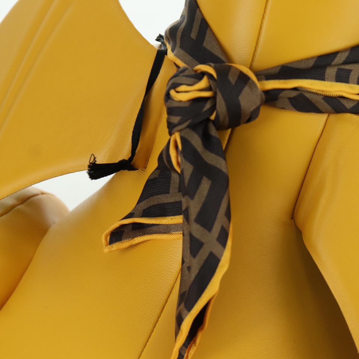 FENDI FENDI x FRGMT x POKテ窺ON Dragonite Stuffed Leather Yellow Auth 166957SM