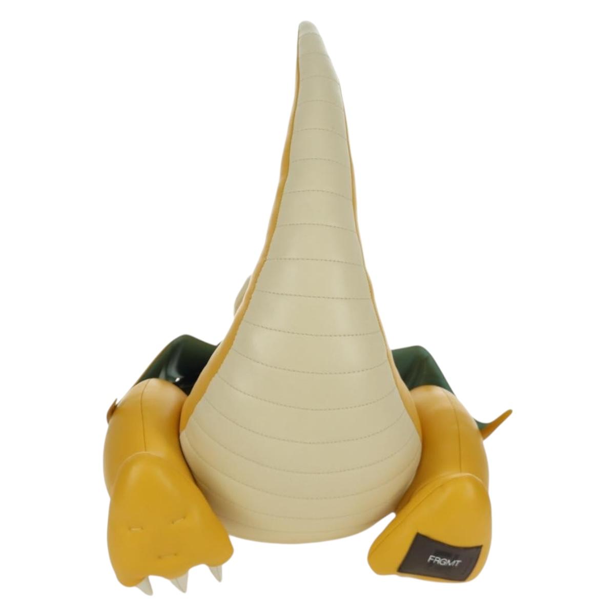 FENDI FENDI x FRGMT x POKテ窺ON Dragonite Stuffed Leather Yellow Auth 166958SM