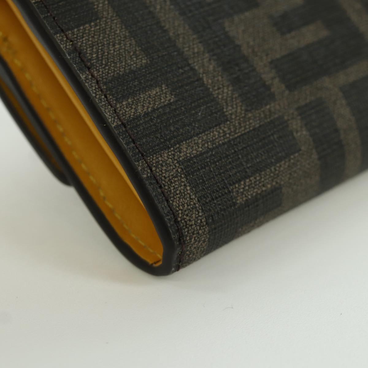 FENDI xFRGMTxPOKEMON Zucca Canvas Chain Wallet Dragon Bag Black Auth 166959SM