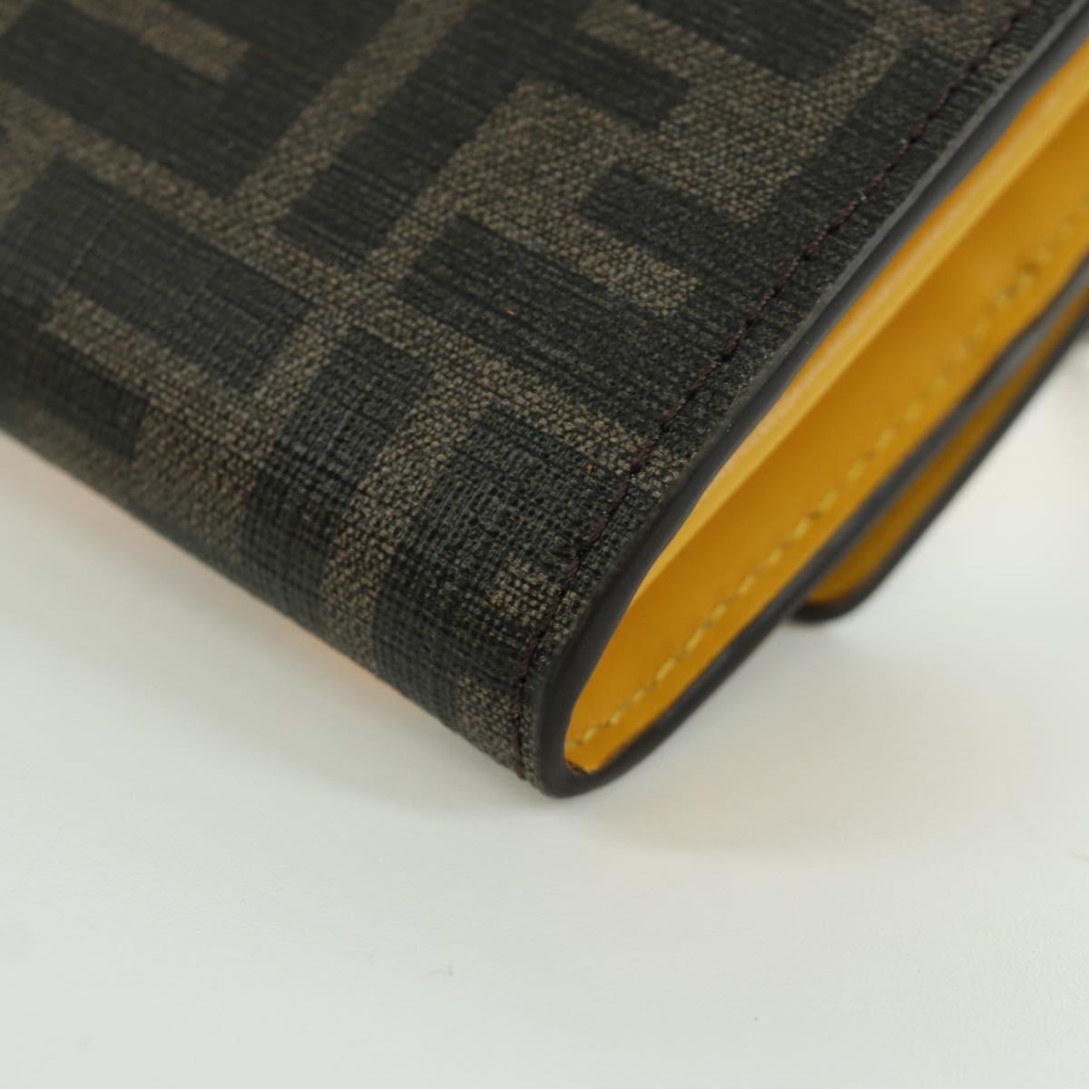 FENDI xFRGMTxPOKEMON Zucca Canvas Chain Wallet Dragon Bag Black Auth 166959SM