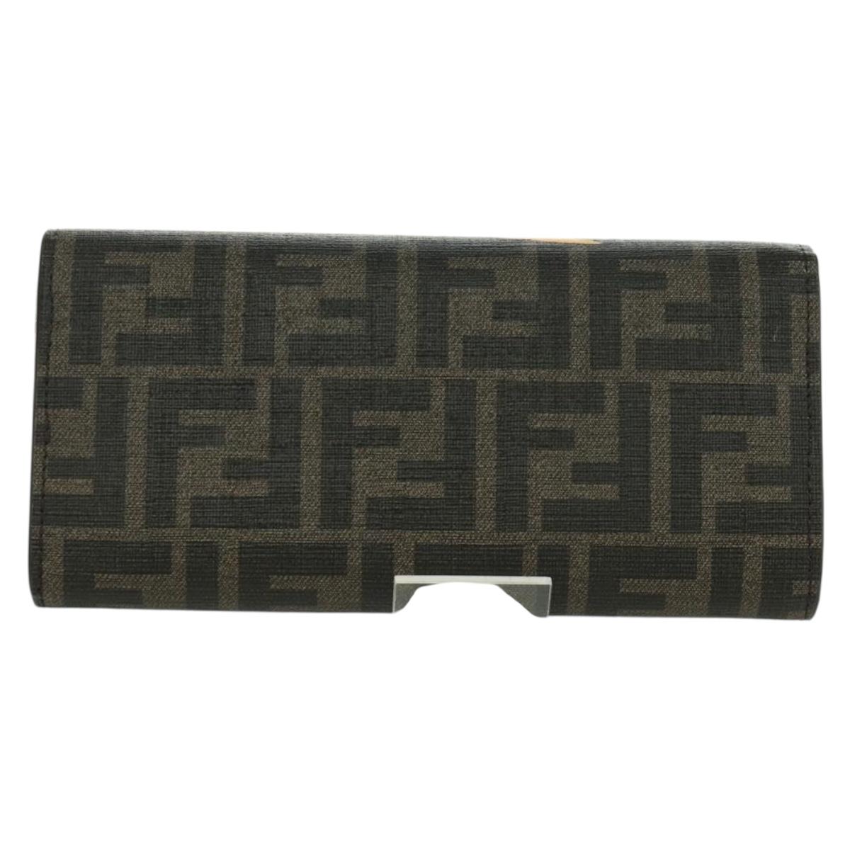 FENDI xFRGMTxPOKEMON Zucca Canvas Chain Wallet Dragon Bag Black Auth 166959SM