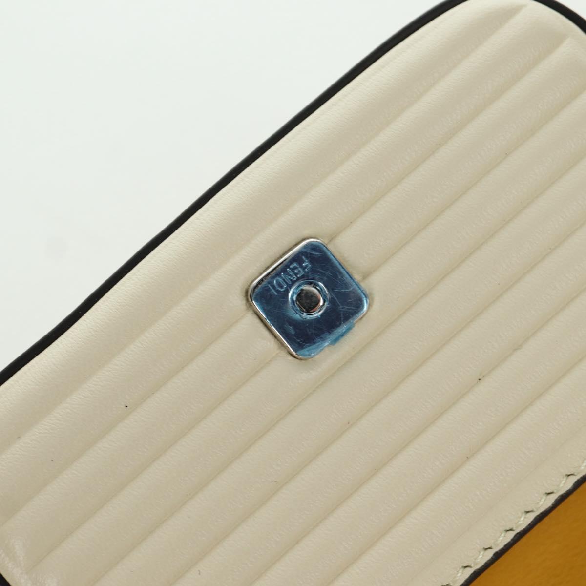 FENDI x FRGMT x POKテ窺ON Nano Bucket Dragon Bag Leather Yellow Auth 166961SM