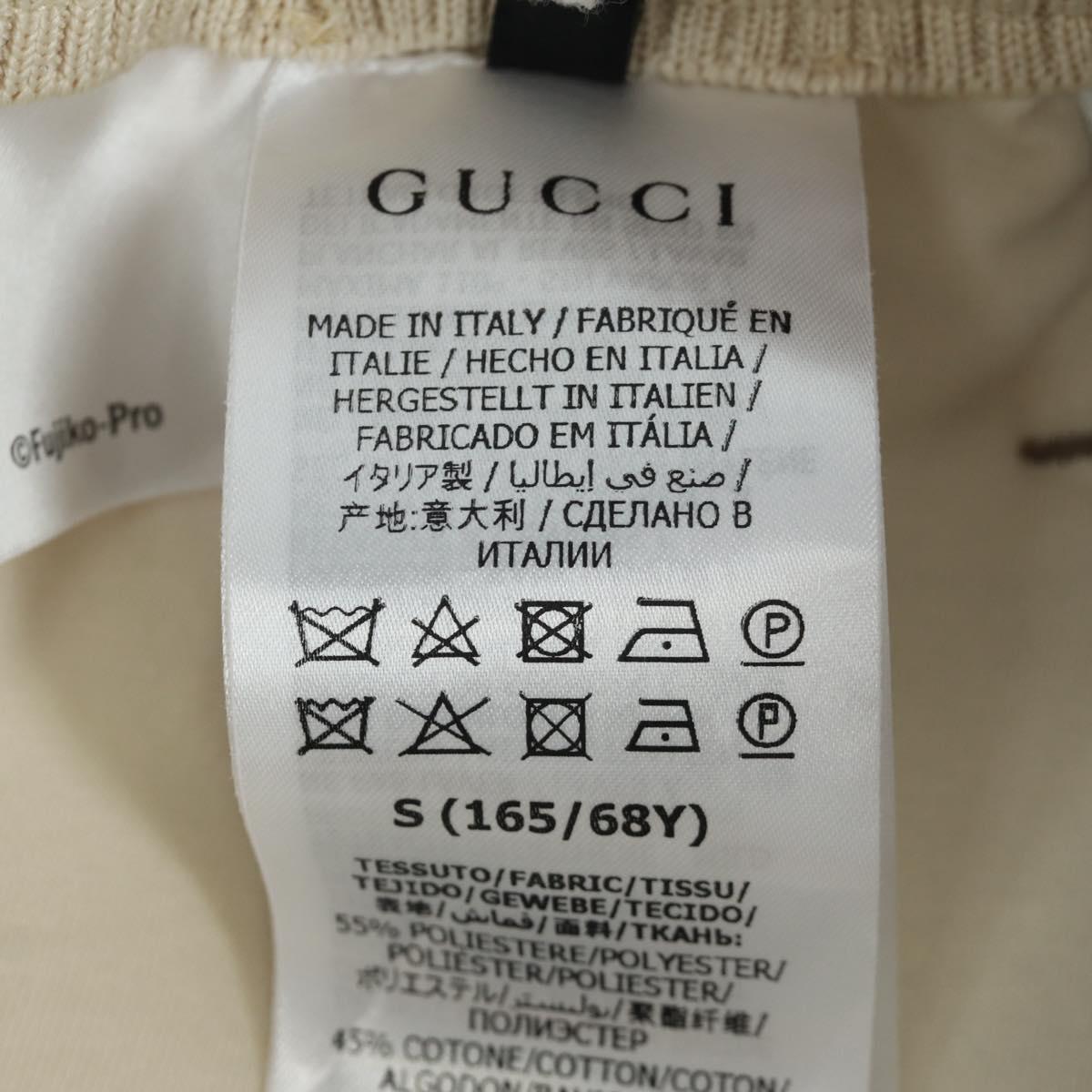 GUCCI GUCCI テ Doraemon Micro GG Doraemon Skirt Cotton Brown Auth 166962SM