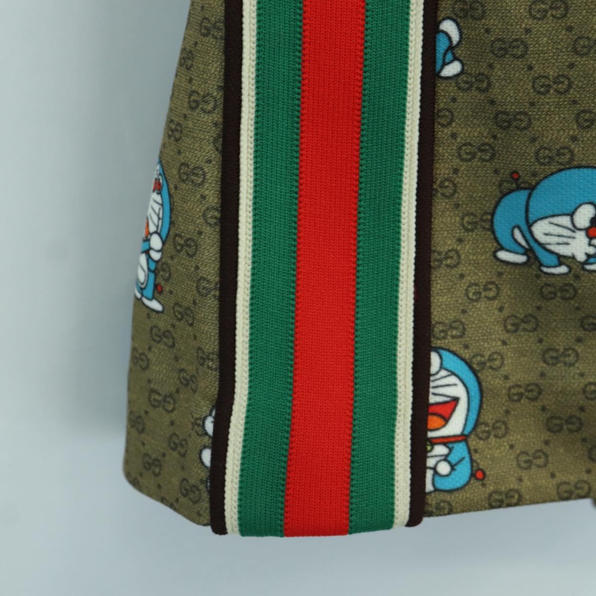 GUCCI GUCCI テ Doraemon Micro GG Doraemon Skirt Cotton Brown Auth 166962SM