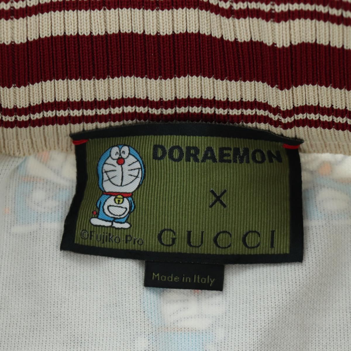 GUCCI GUCCI テ Doraemon Micro GG Doraemon Skirt Cotton Brown Auth 166962SM