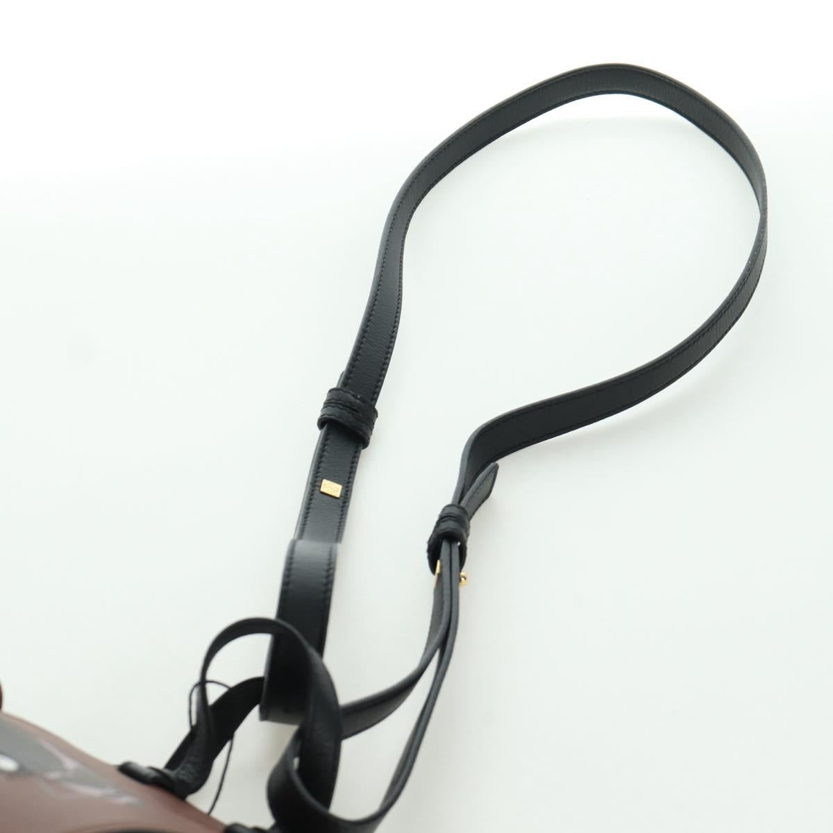 LOEWE Hammock Small Shoulder Bag Leather Brown Auth 166965SM