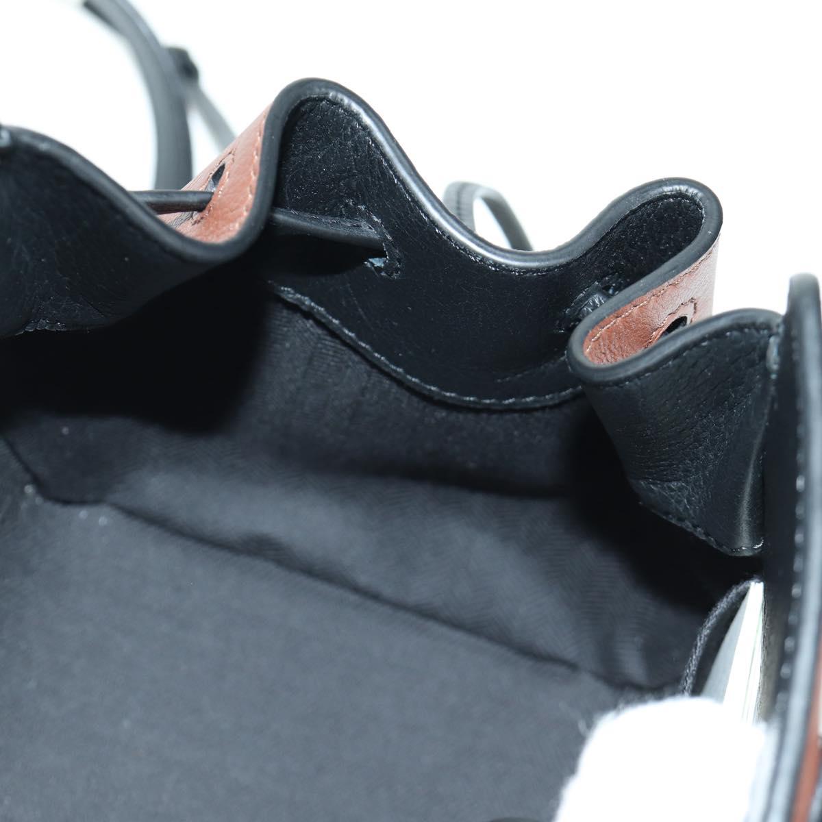 LOEWE Hammock Small Shoulder Bag Leather Brown Auth 166965SM