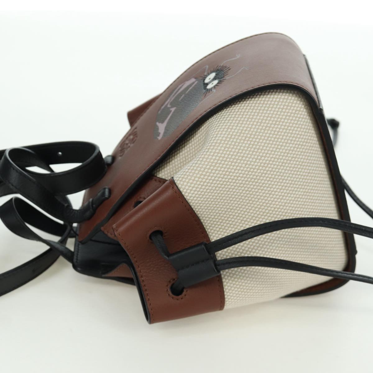 LOEWE Hammock Small Shoulder Bag Leather Brown Auth 166965SM