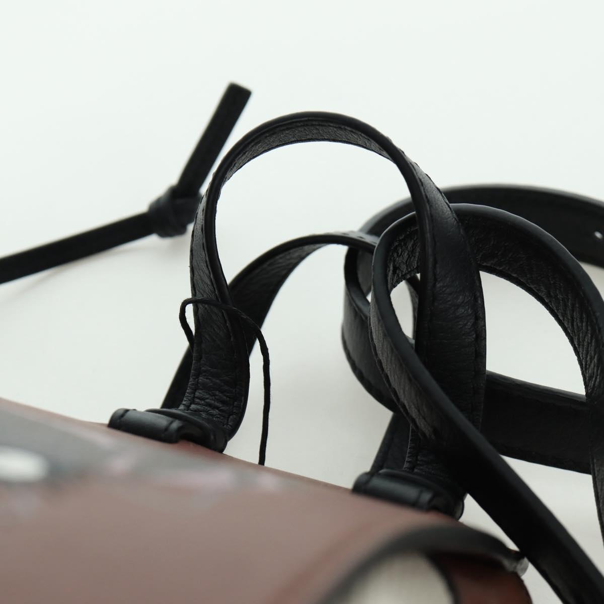 LOEWE Hammock Small Shoulder Bag Leather Brown Auth 166965SM