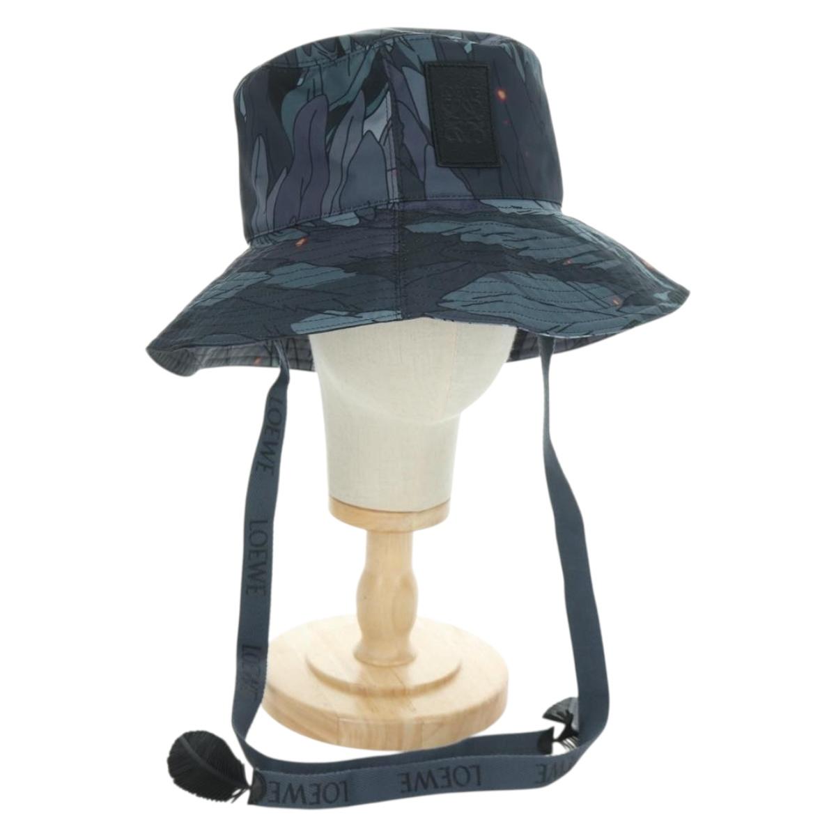LOEWE テ Studio Ghibli Howl's Moving Castle Howl Bucket Hat Nylon Auth 166966SM