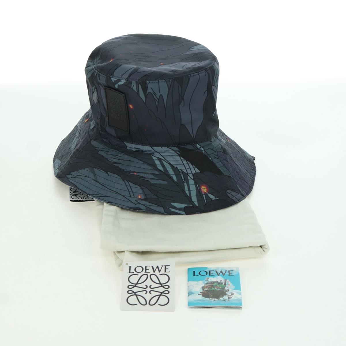LOEWE テ Studio Ghibli Howl's Moving Castle Howl Bucket Hat Nylon Auth 166966SM