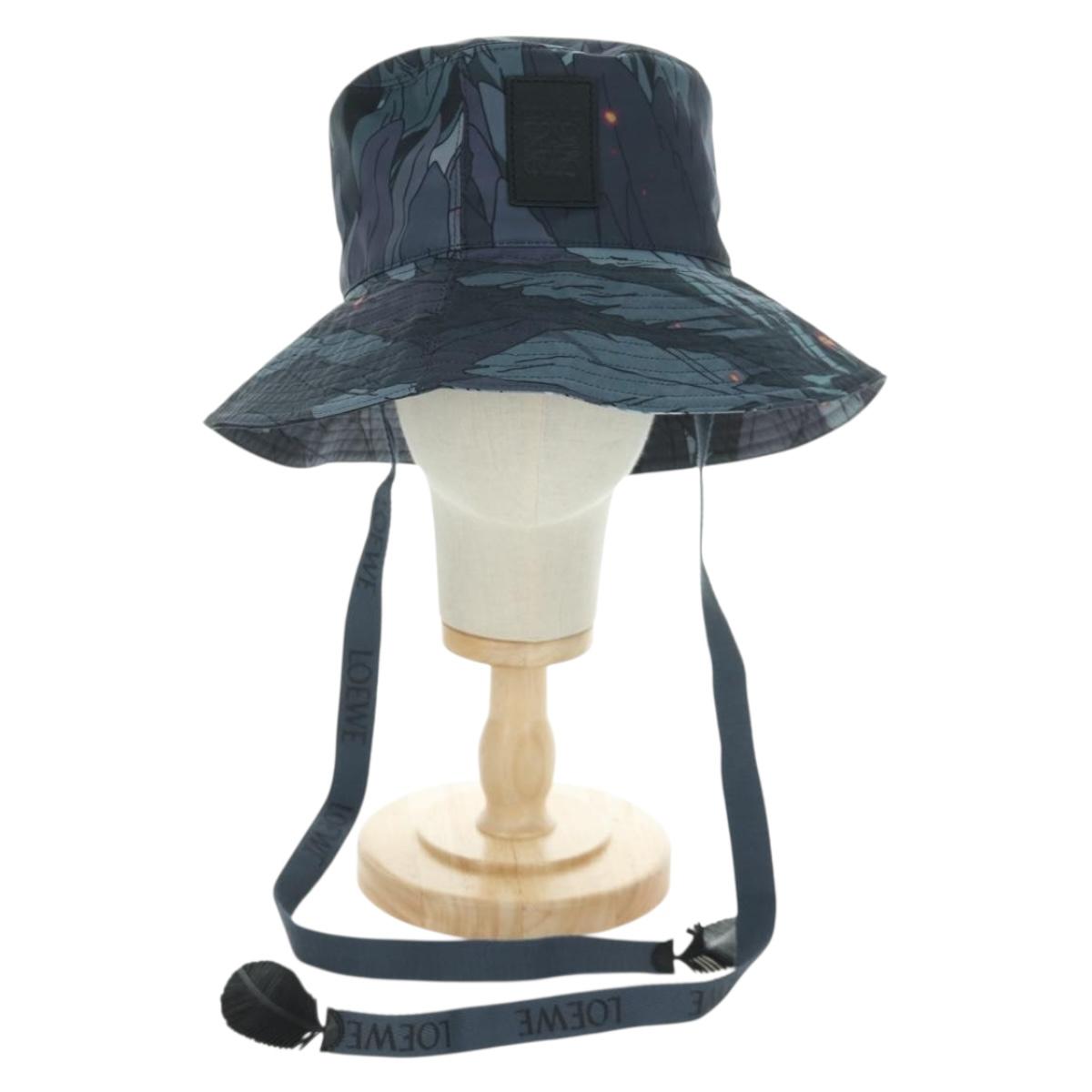 LOEWE テ Studio Ghibli Howl's Moving Castle Howl Bucket Hat Nylon Auth 166966SM