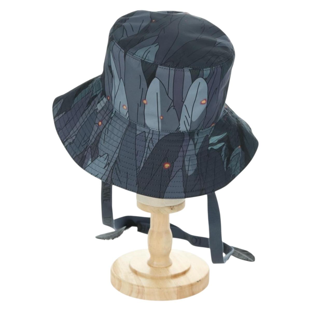 LOEWE テ Studio Ghibli Howl's Moving Castle Howl Bucket Hat Nylon Auth 166966SM