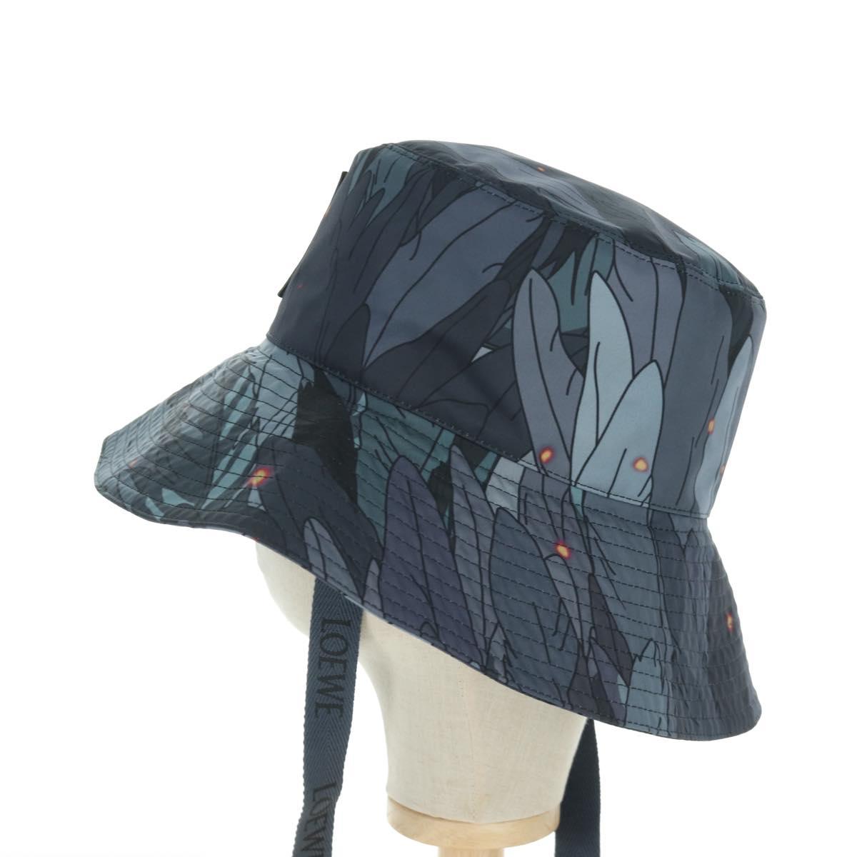 LOEWE テ Studio Ghibli Howl's Moving Castle Howl Bucket Hat Nylon Auth 166966SM