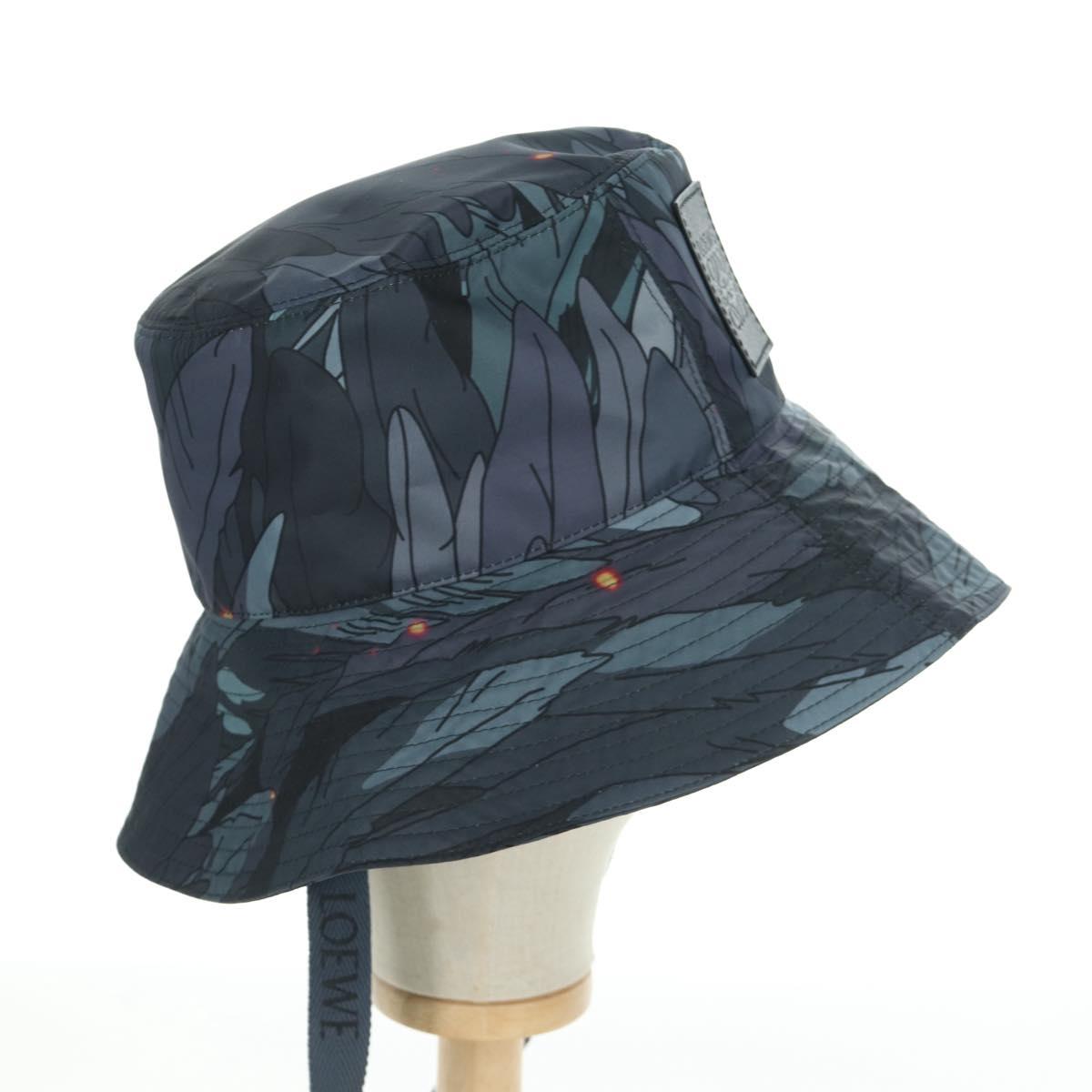 LOEWE テ Studio Ghibli Howl's Moving Castle Howl Bucket Hat Nylon Auth 166966SM