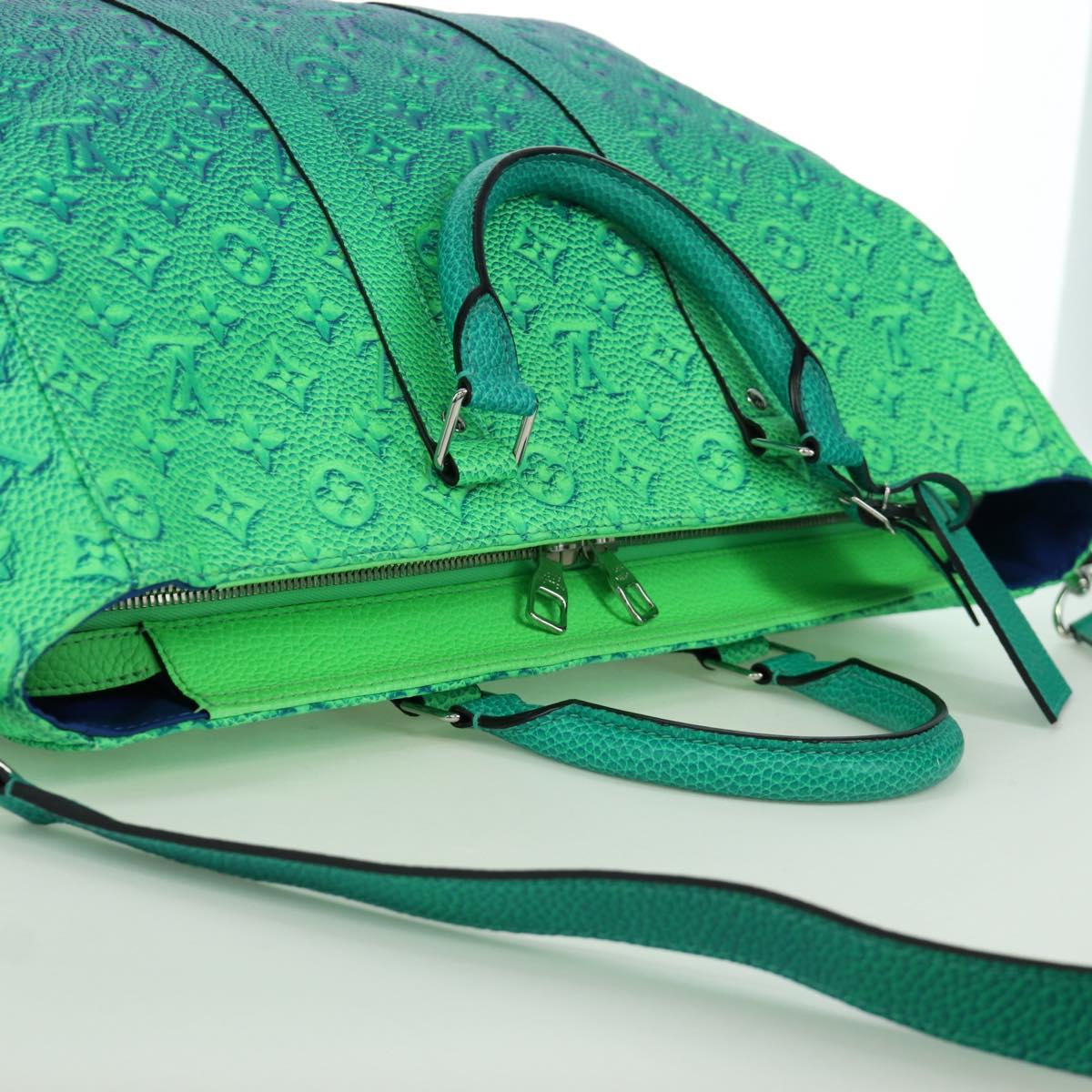 LOUIS VUITTON Monogram Taurillon Illusion Keepall Tote Bag M59688 Auth 166969SM