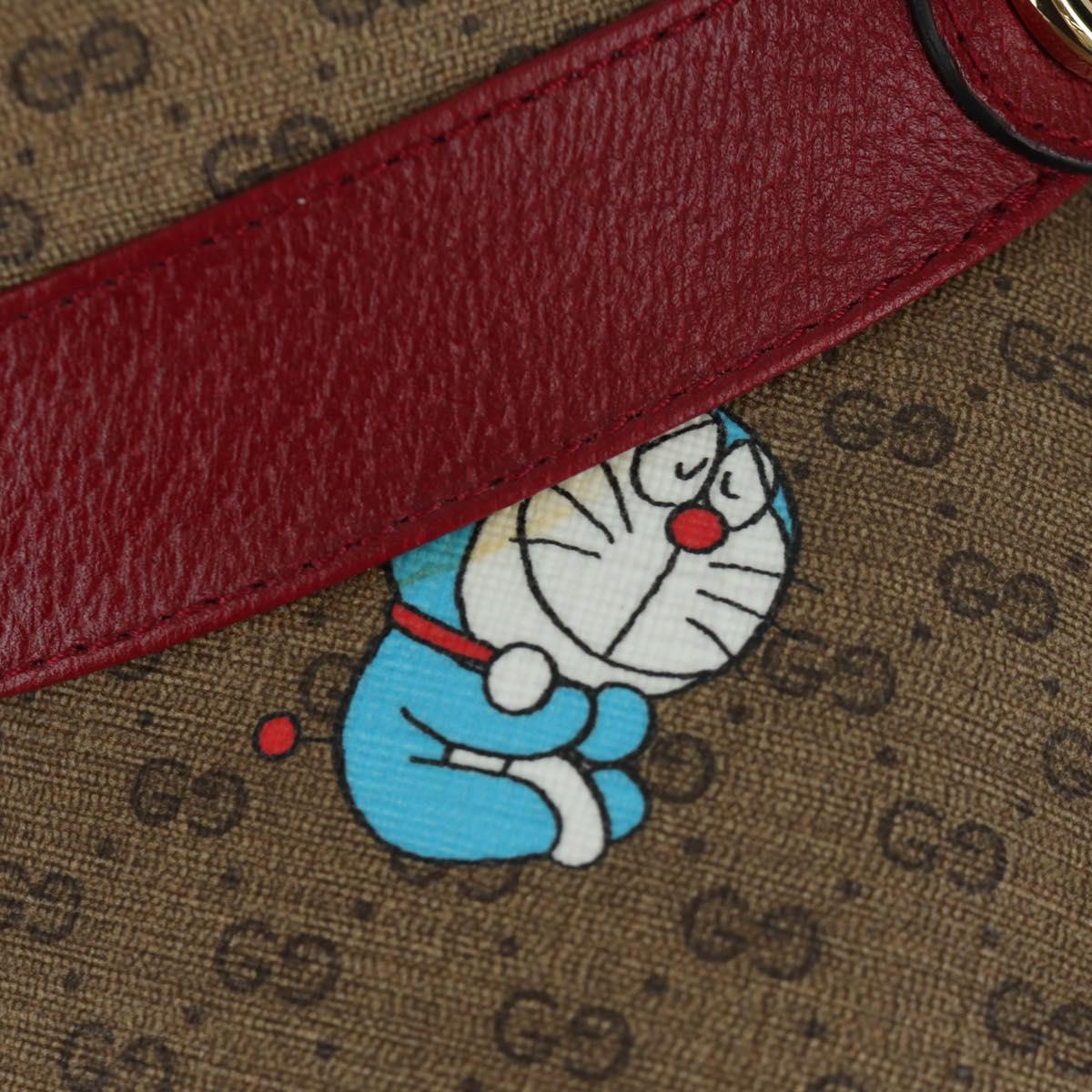 GUCCI x Doraemon Micro GG Supreme Doraemon Bucket Hat Brown Auth 166970SM