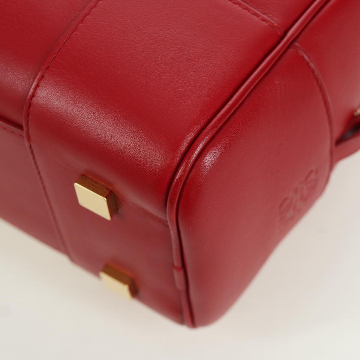 LOEWE テ Studio Ghibli Spirited Away Amazona 21 Bag Leather Red Auth 166973SM