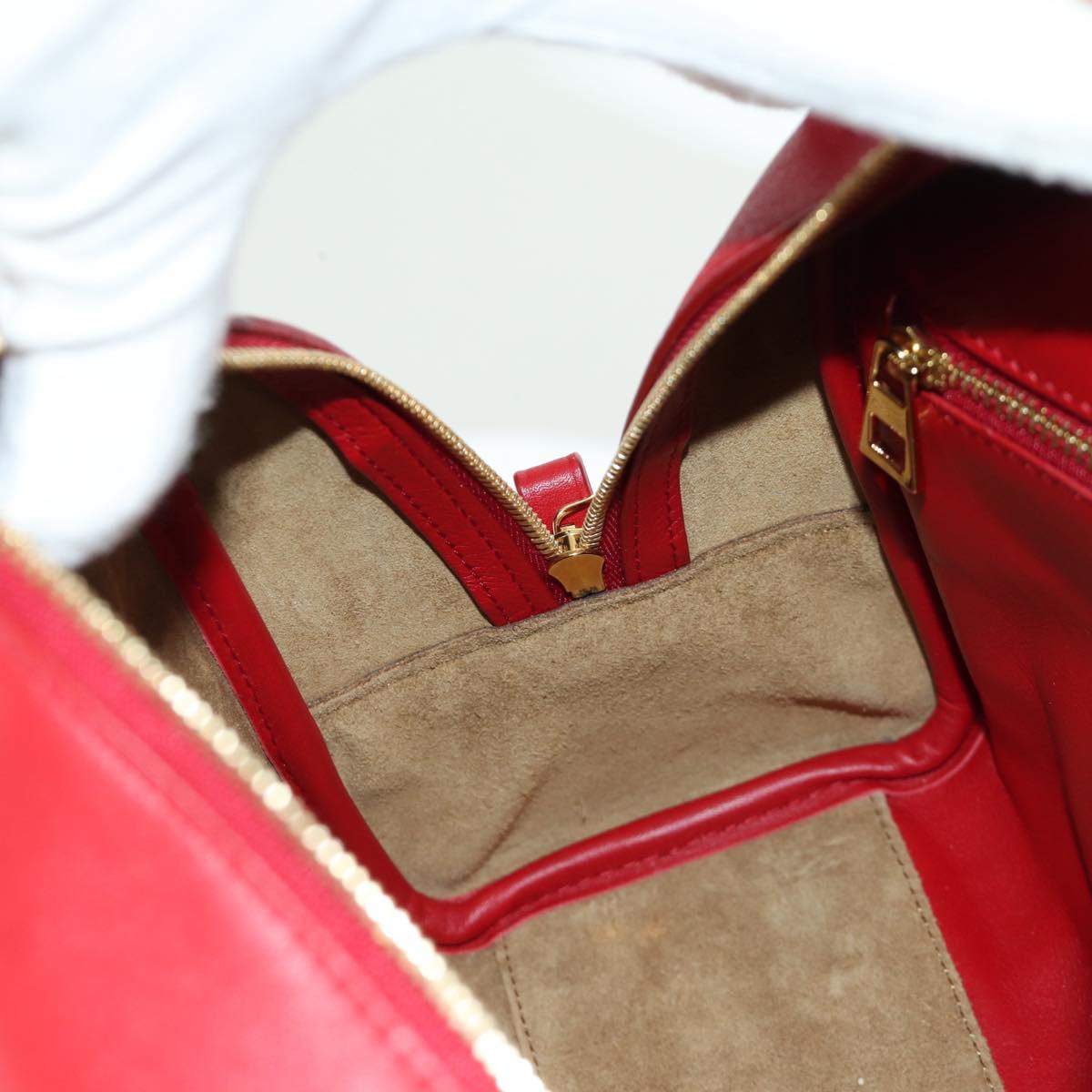 LOEWE テ Studio Ghibli Spirited Away Amazona 21 Bag Leather Red Auth 166973SM