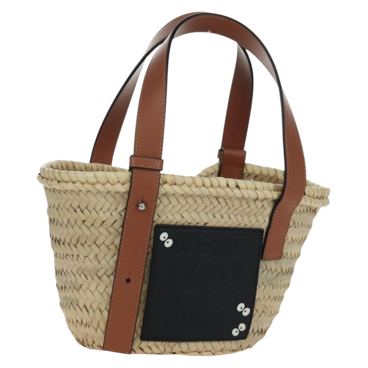 LOEWE テ Studio Ghibli My Neighbor Totoro Pitch Black Bag Raffia Auth 166974SM