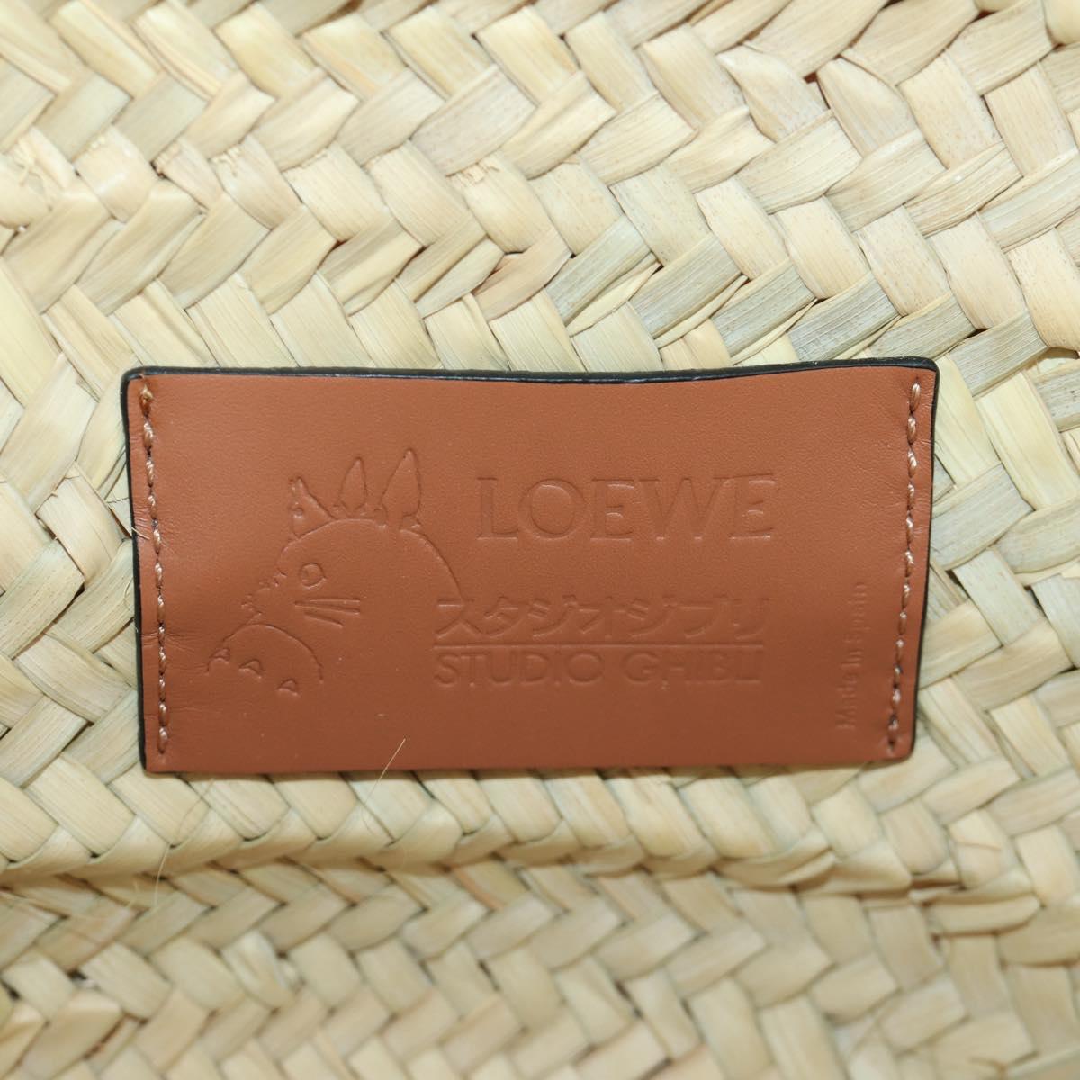 LOEWE × Studio Ghibli My Neighbor Totoro Pitch Black Bag Raffia Auth 166974SM