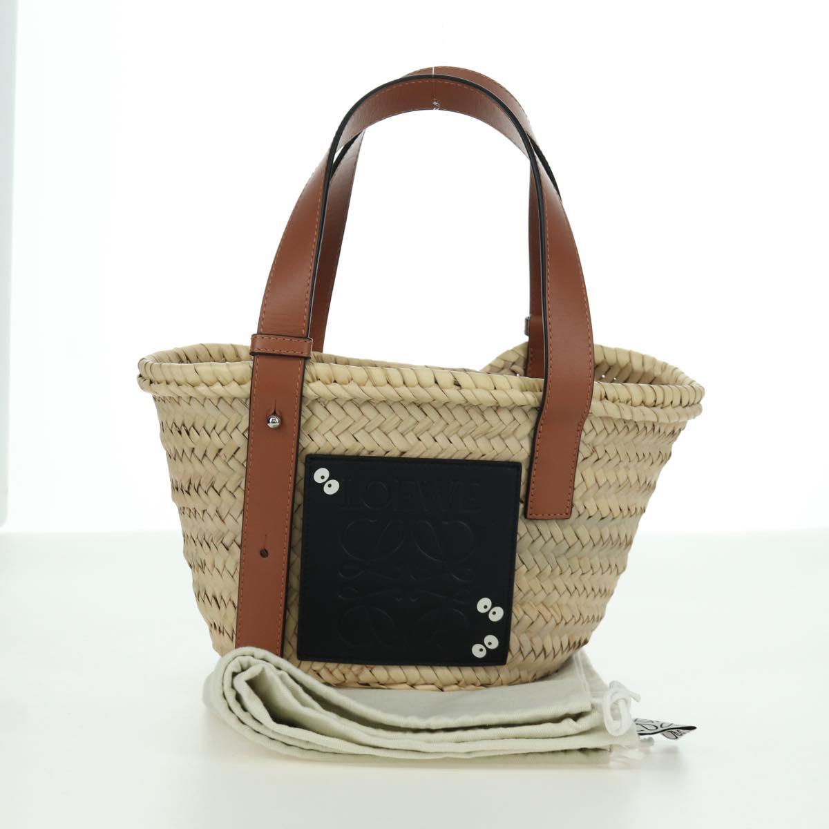 LOEWE テ Studio Ghibli My Neighbor Totoro Pitch Black Bag Raffia Auth 166974SM