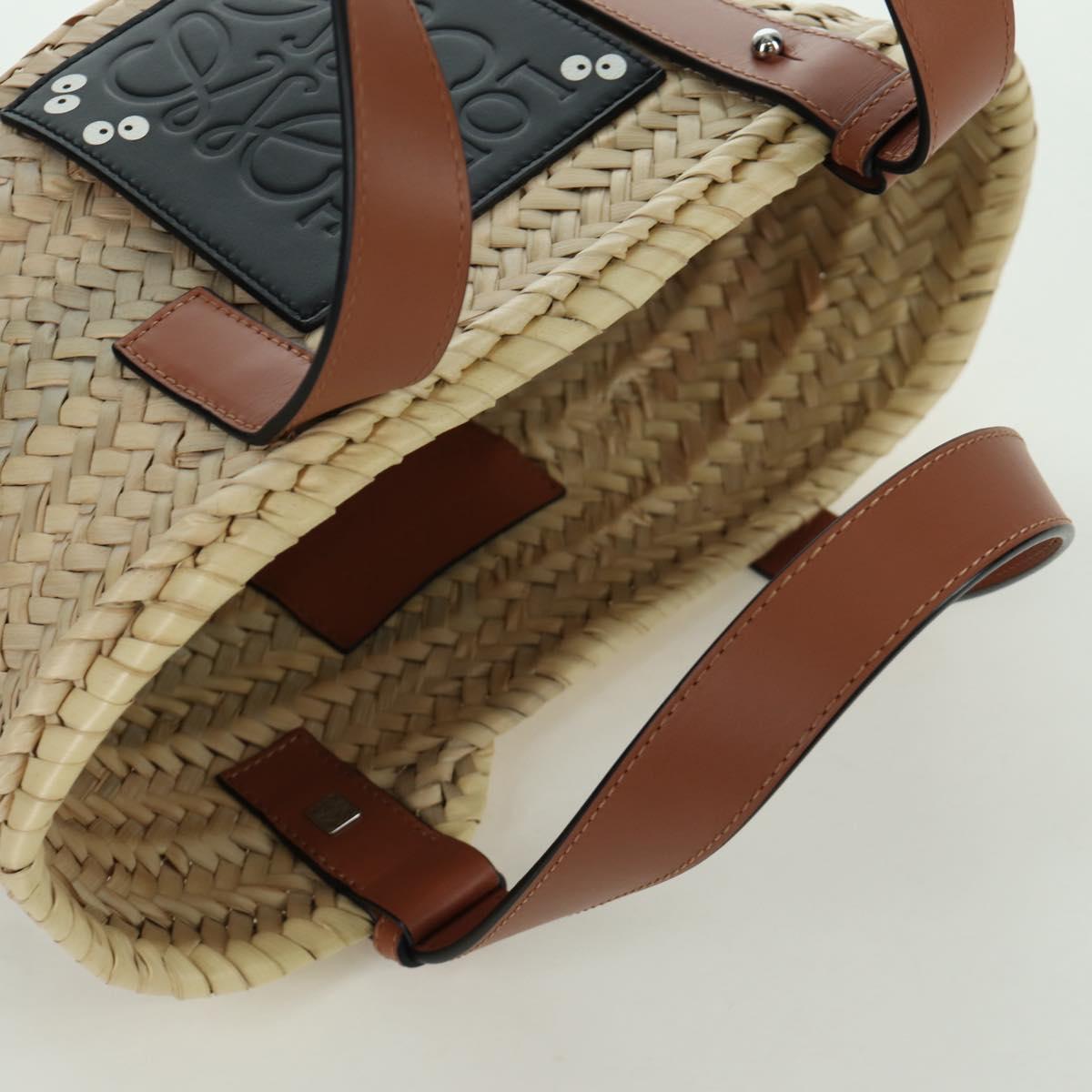 LOEWE × Studio Ghibli My Neighbor Totoro Pitch Black Bag Raffia Auth 166974SM