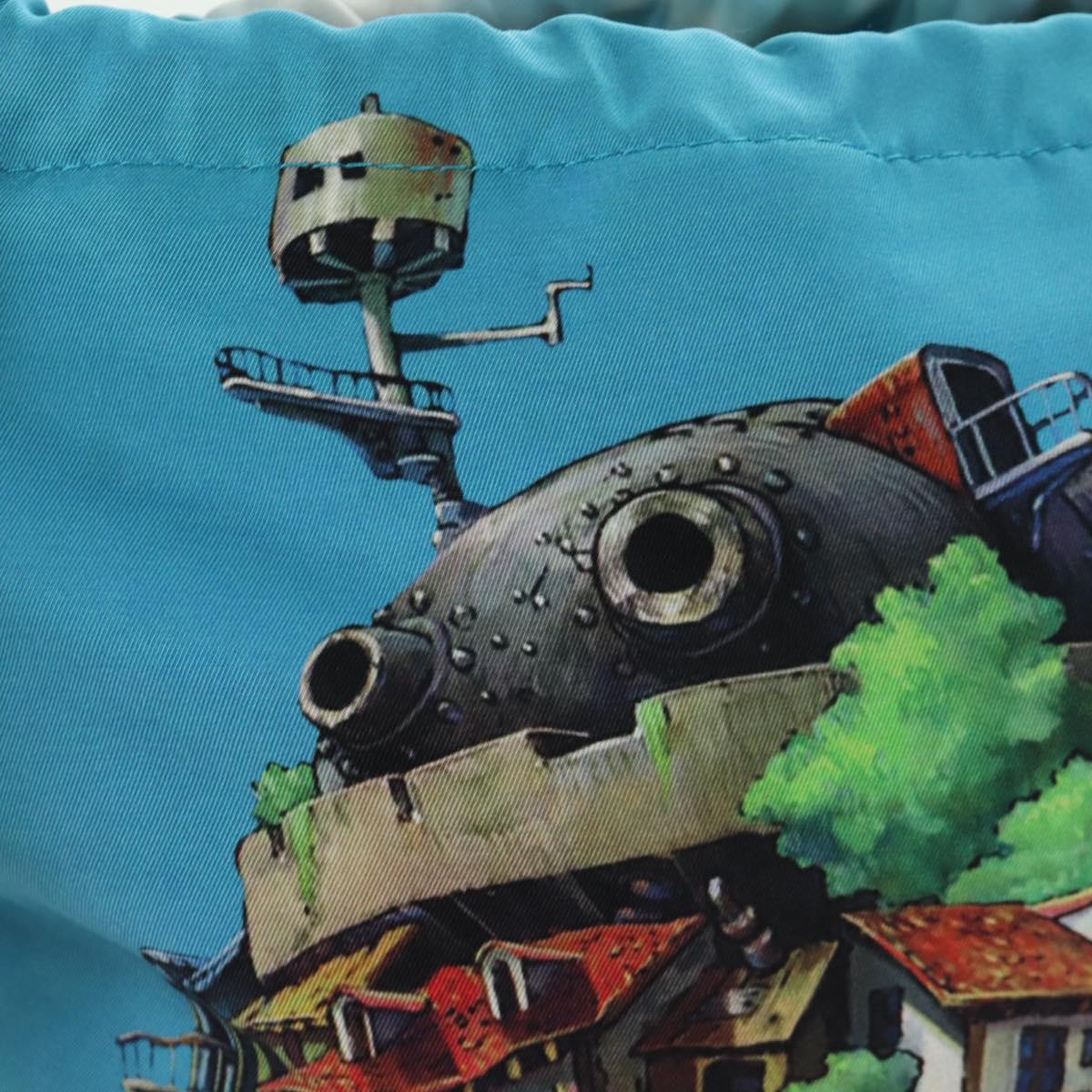 LOEWE テ Studio Ghibli Howl's Moving Castle Pouch Canvas Multicolor Auth 166975SM