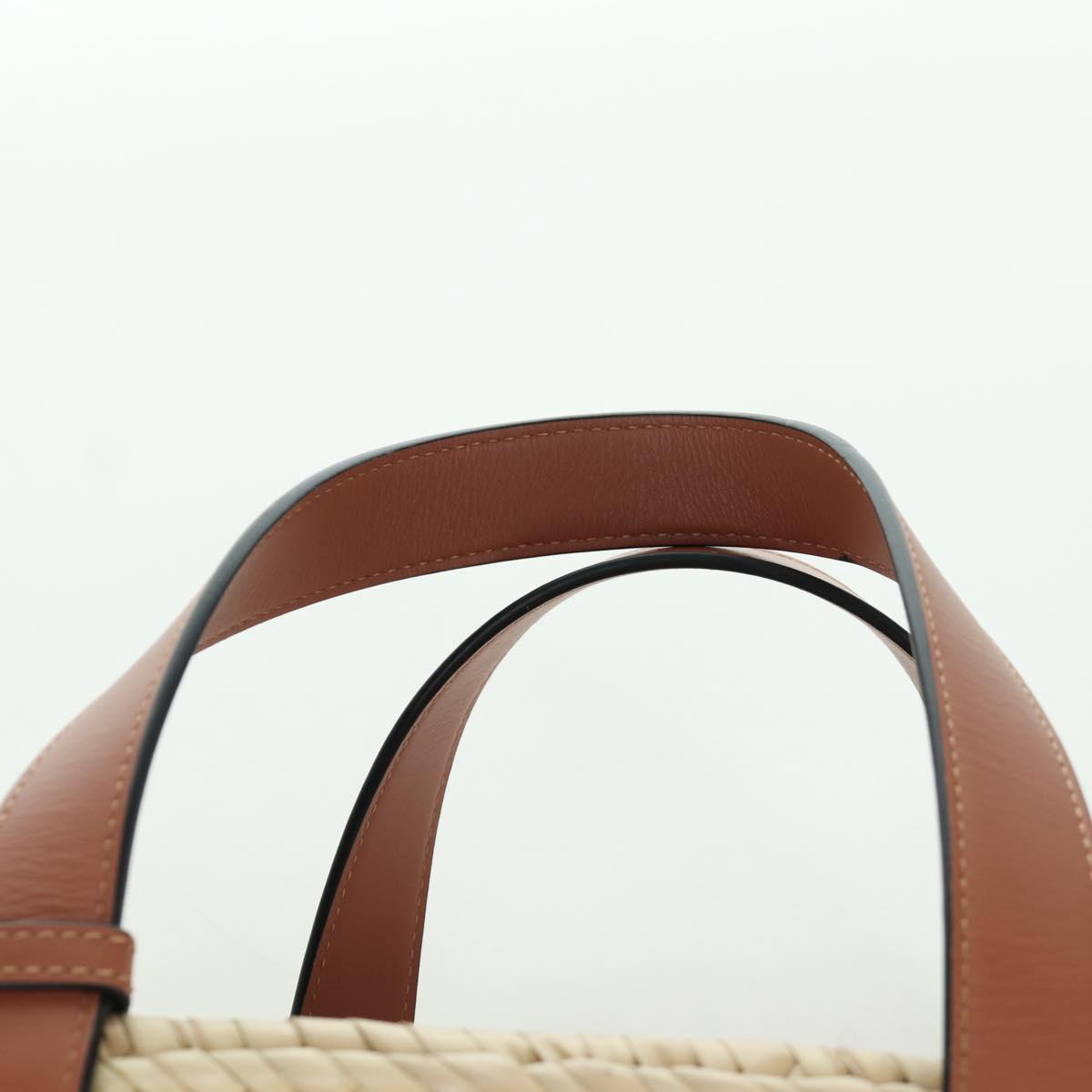 LOEWE テ Studio Ghibli My Neighbor Totoro Hand Bag Raffia Beige Auth 166978SM