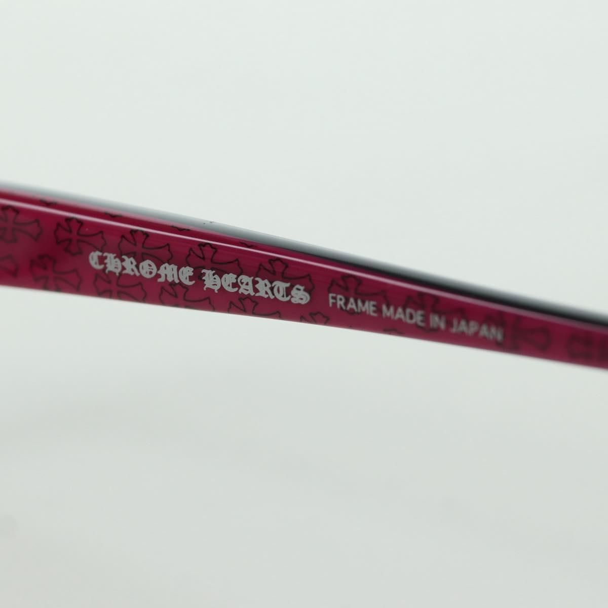 Chrome Hearts Glasses plastic Pink Black Auth 166985SM