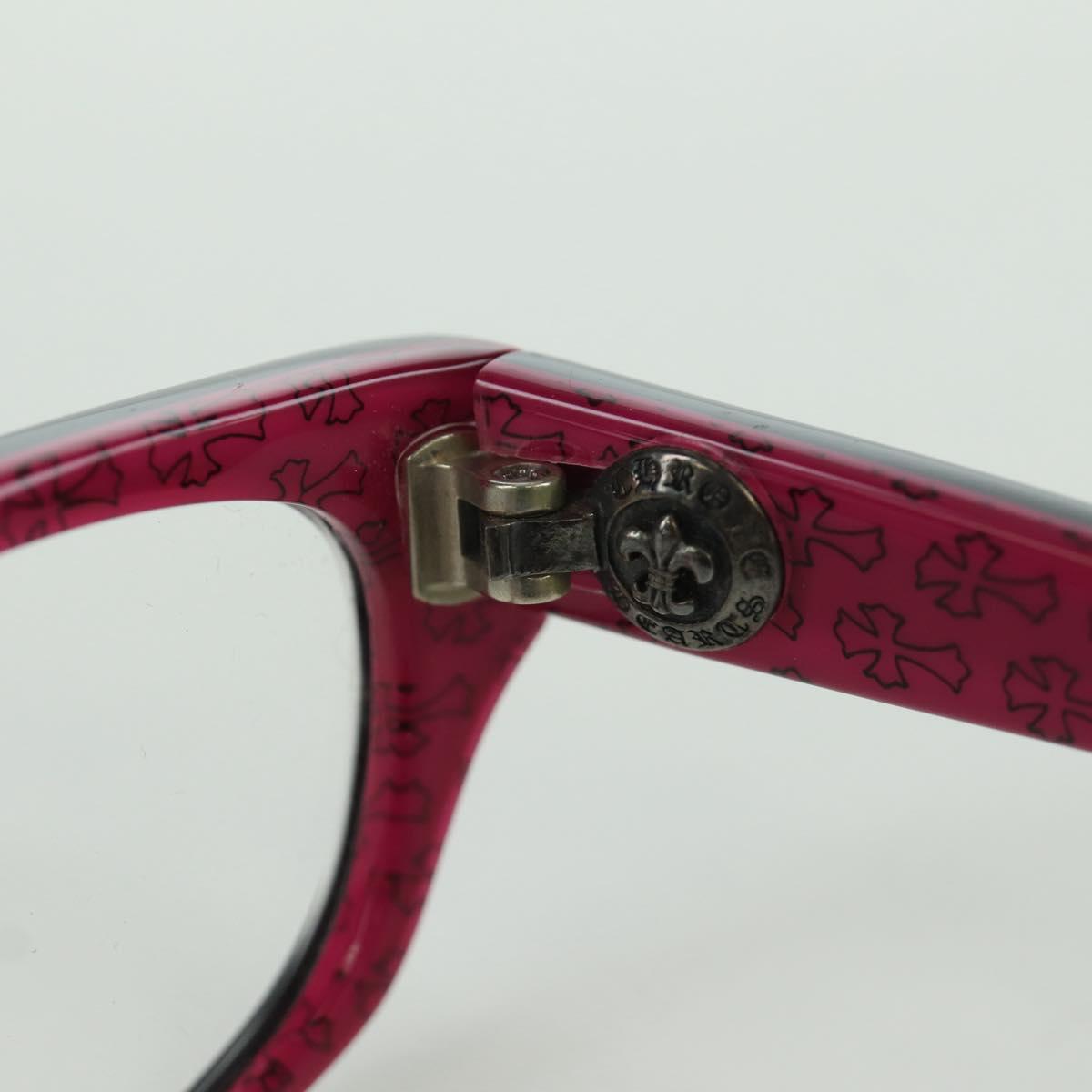 Chrome Hearts Glasses plastic Pink Black Auth 166985SM