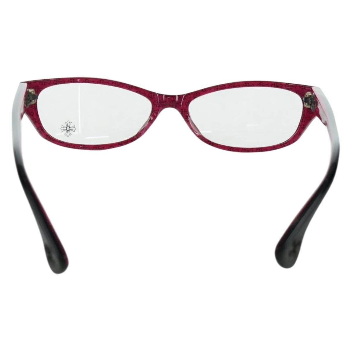 Chrome Hearts Glasses plastic Pink Black Auth 166985SM