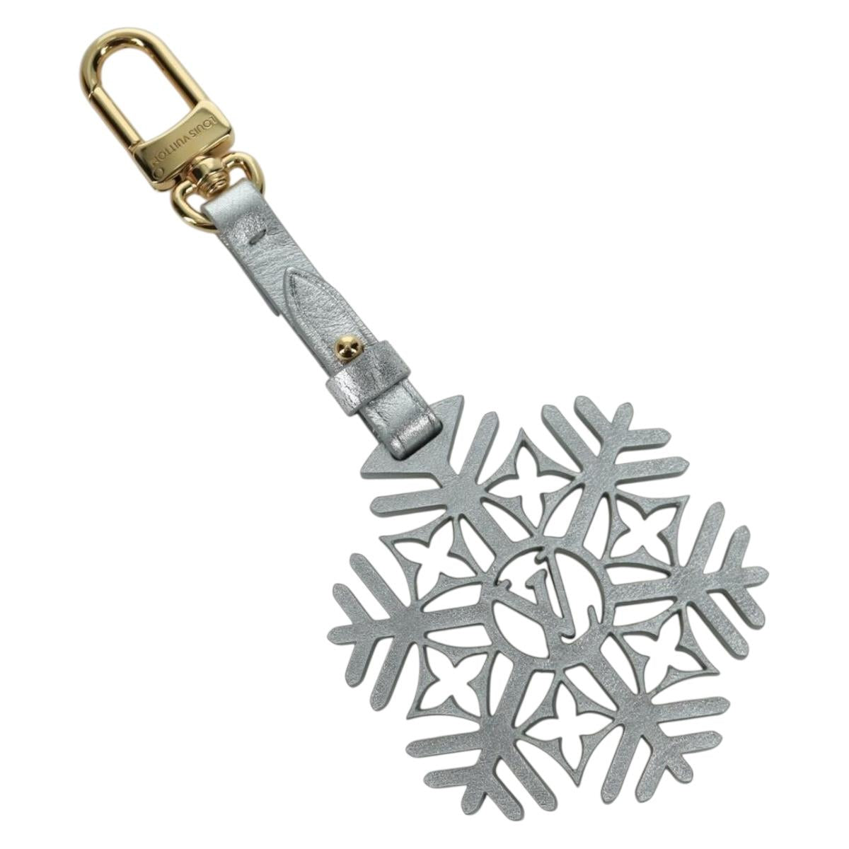 LOUIS VUITTON Snowflake Charm metal Silver M79293 LV Auth 167000SAM