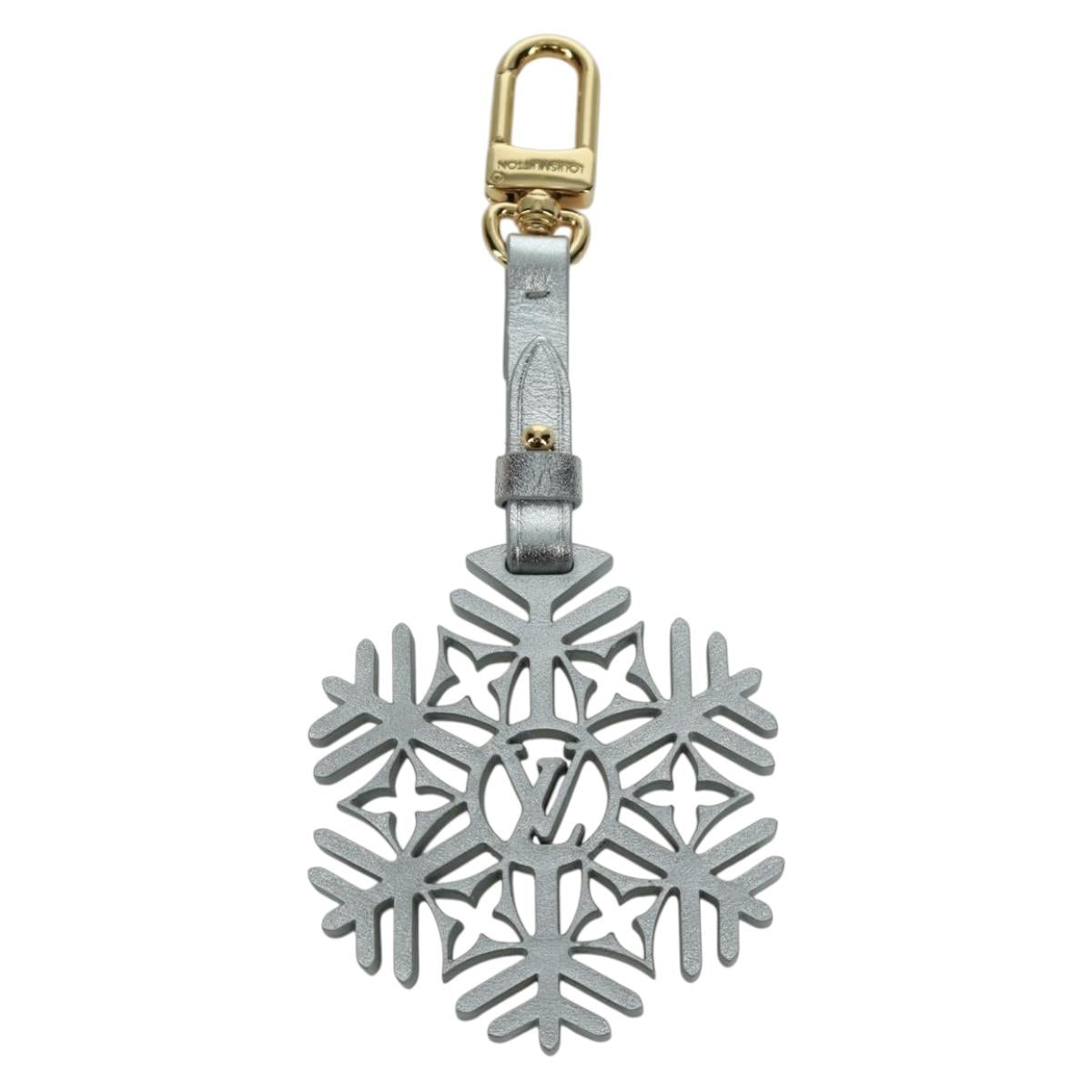 LOUIS VUITTON Snowflake Charm metal Silver M79293 LV Auth 167000SAM