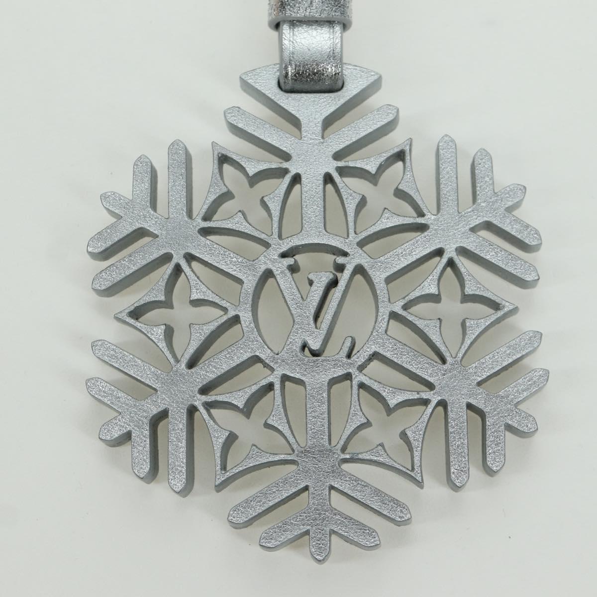 LOUIS VUITTON Snowflake Charm metal Silver M79293 LV Auth 167000SAM