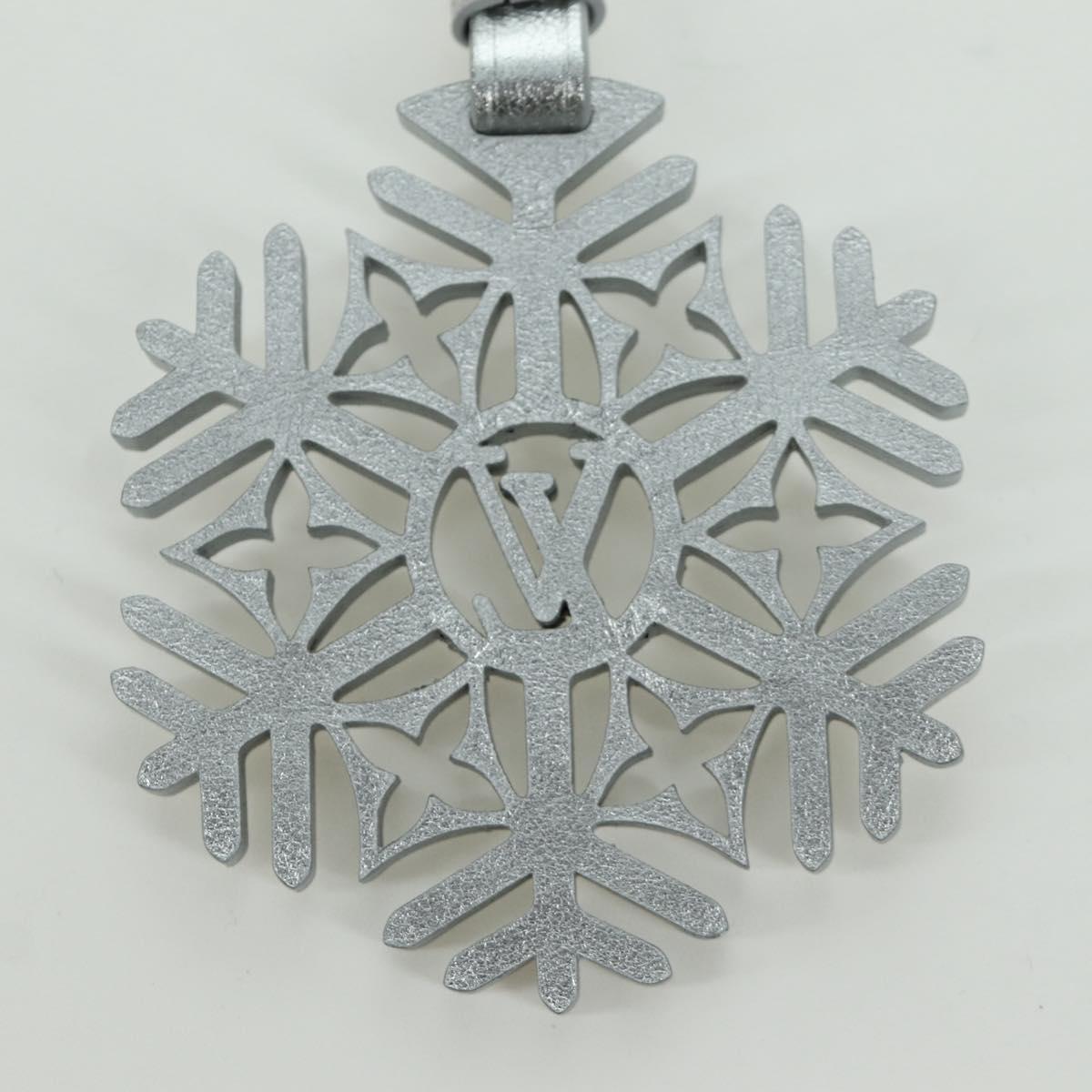 LOUIS VUITTON Snowflake Charm metal Silver M79293 LV Auth 167000SAM