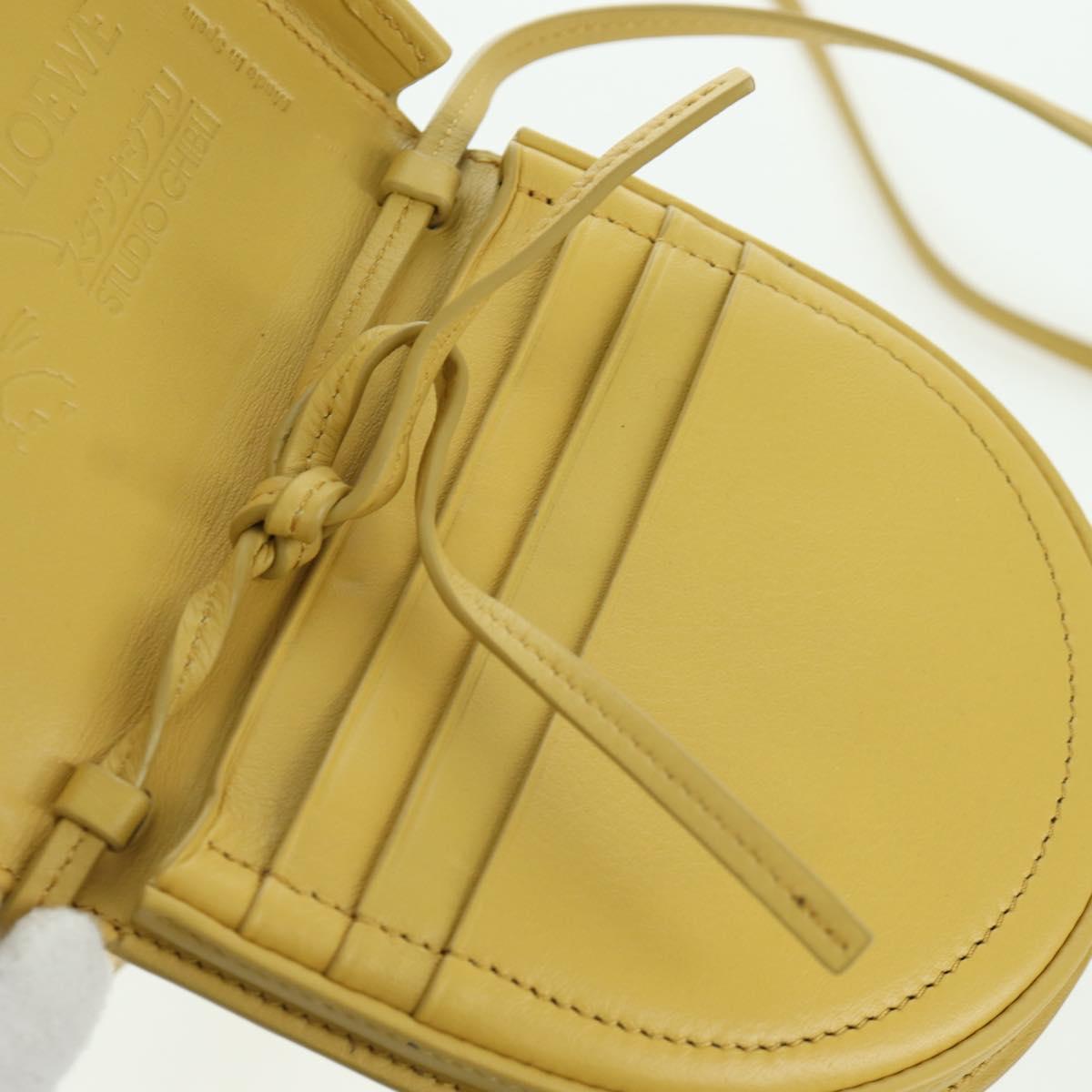 LOEWE テ Studio Ghibli Howl's Moving Castle Heel Sophie Leather Auth 167002SM