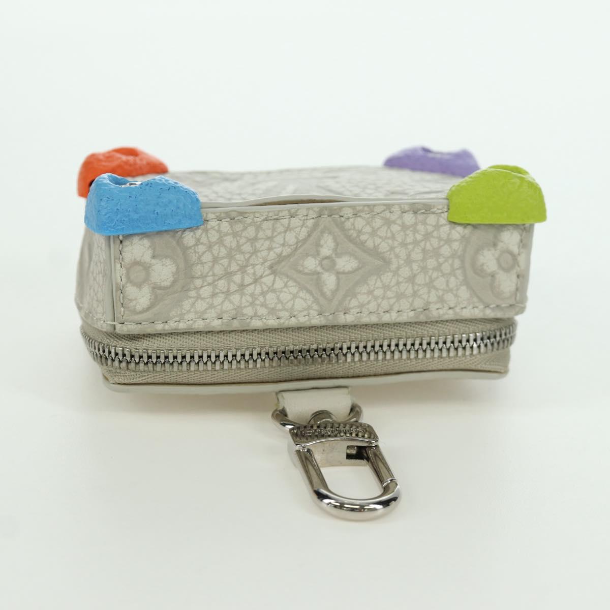 LOUIS VUITTON Monogram Taurillon Climbing Pouch Gray MP3383 LV Auth 167003SM