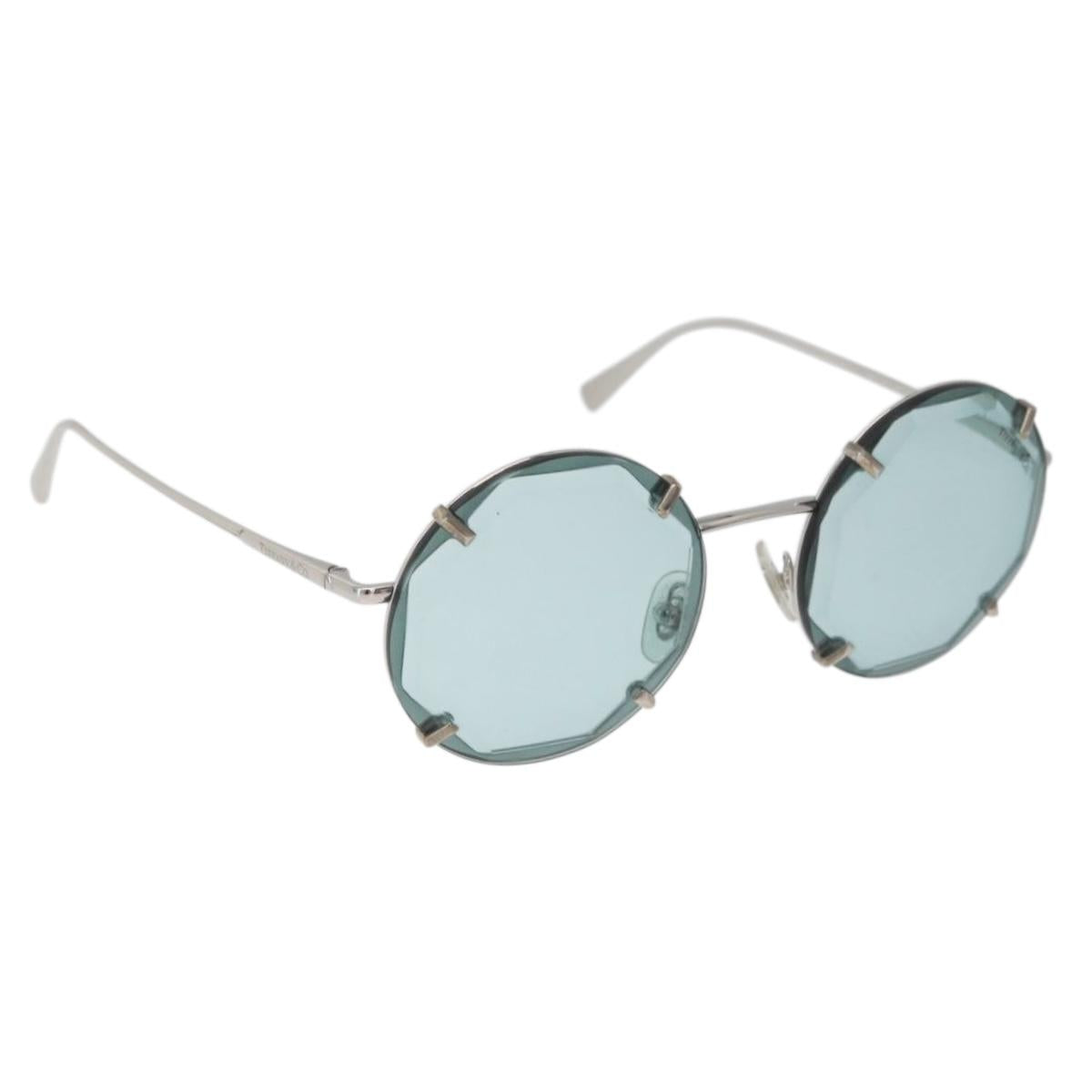 TIFFANY&Co. Sunglasses metal Blue Auth 167005SM