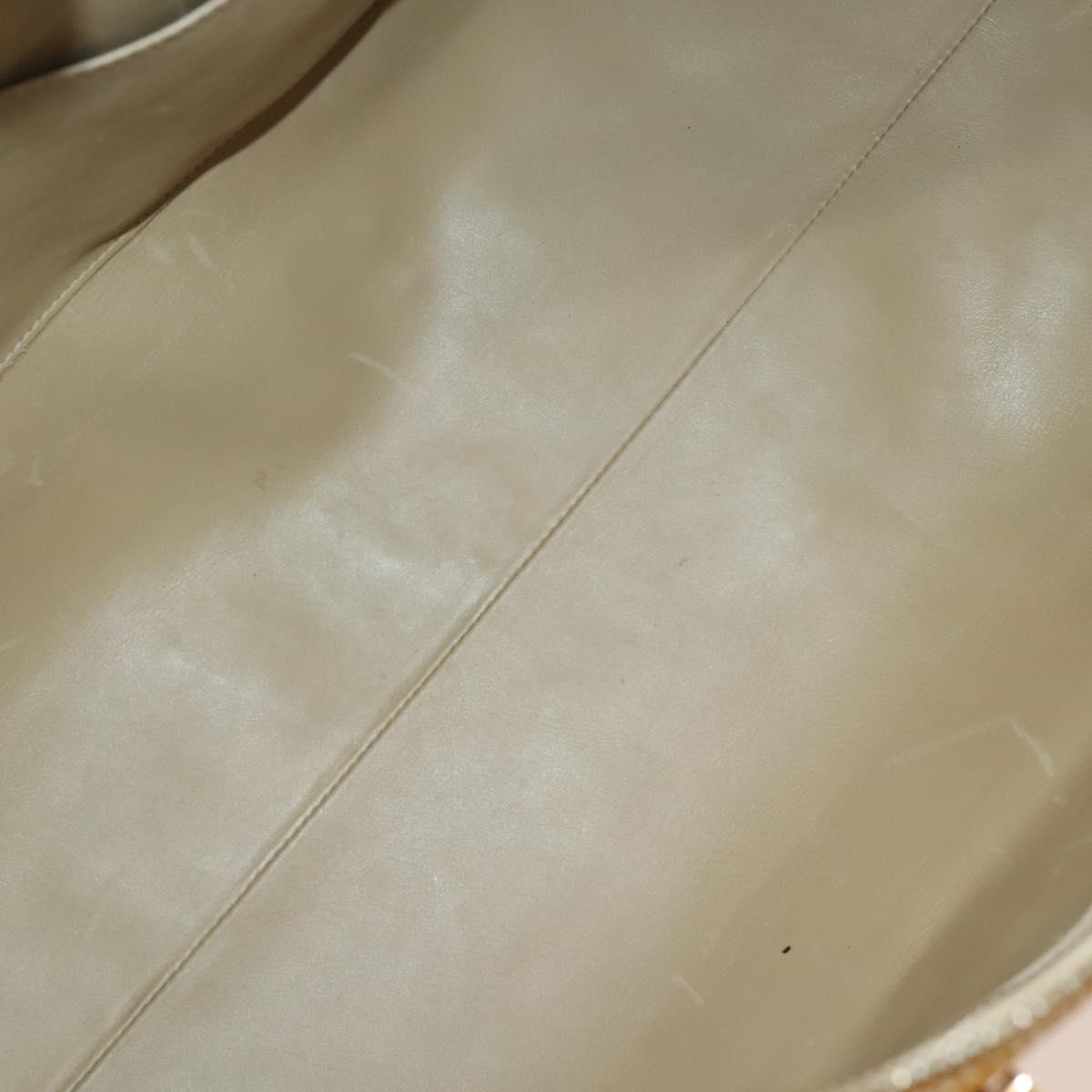 LOUIS VUITTON Monogram Vernis Mercer Boston Bag Beige M91000 LV Auth 167011A