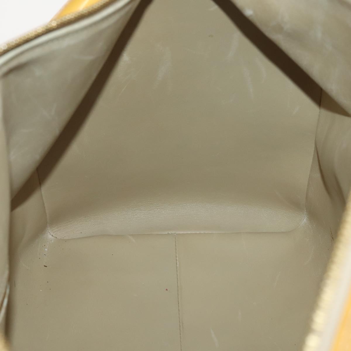 LOUIS VUITTON Monogram Vernis Mercer Boston Bag Beige M91000 LV Auth 167011A