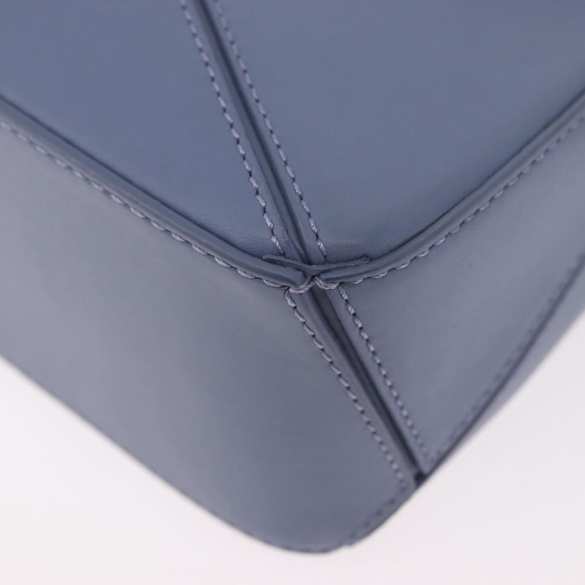 LOEWE Ghibli Mini Puzzle Bag Studio Ghibli Calcifer Leather Blue Auth 167017SM