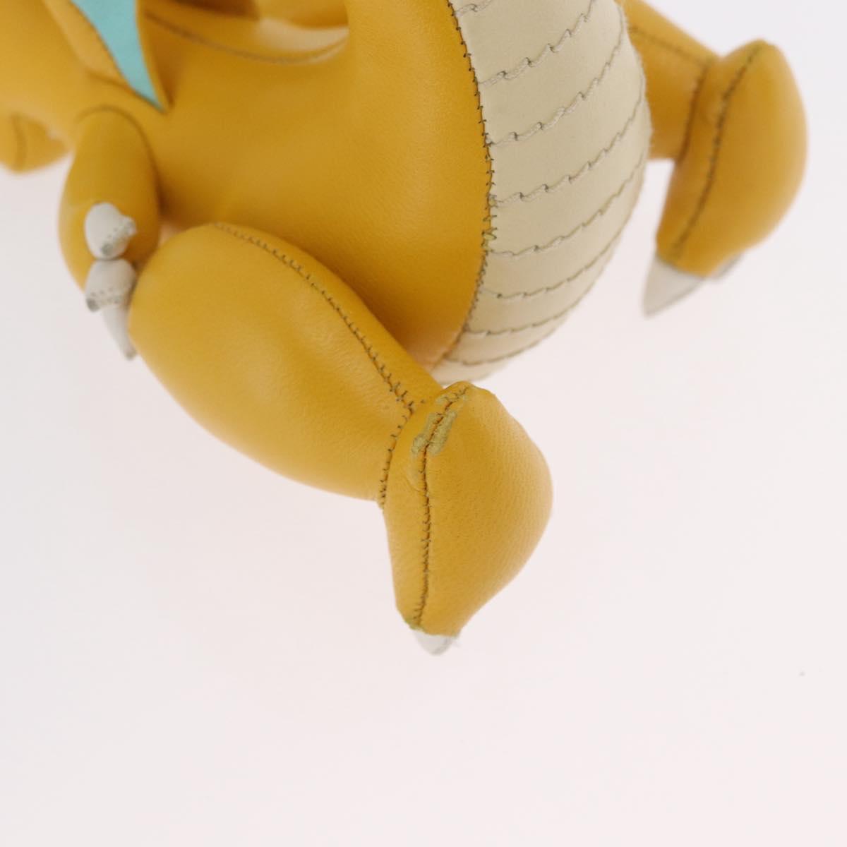 FENDI FENDI x FRGMT x POKÉMON Pokémon Charm Leather Yellow Auth 167029SM