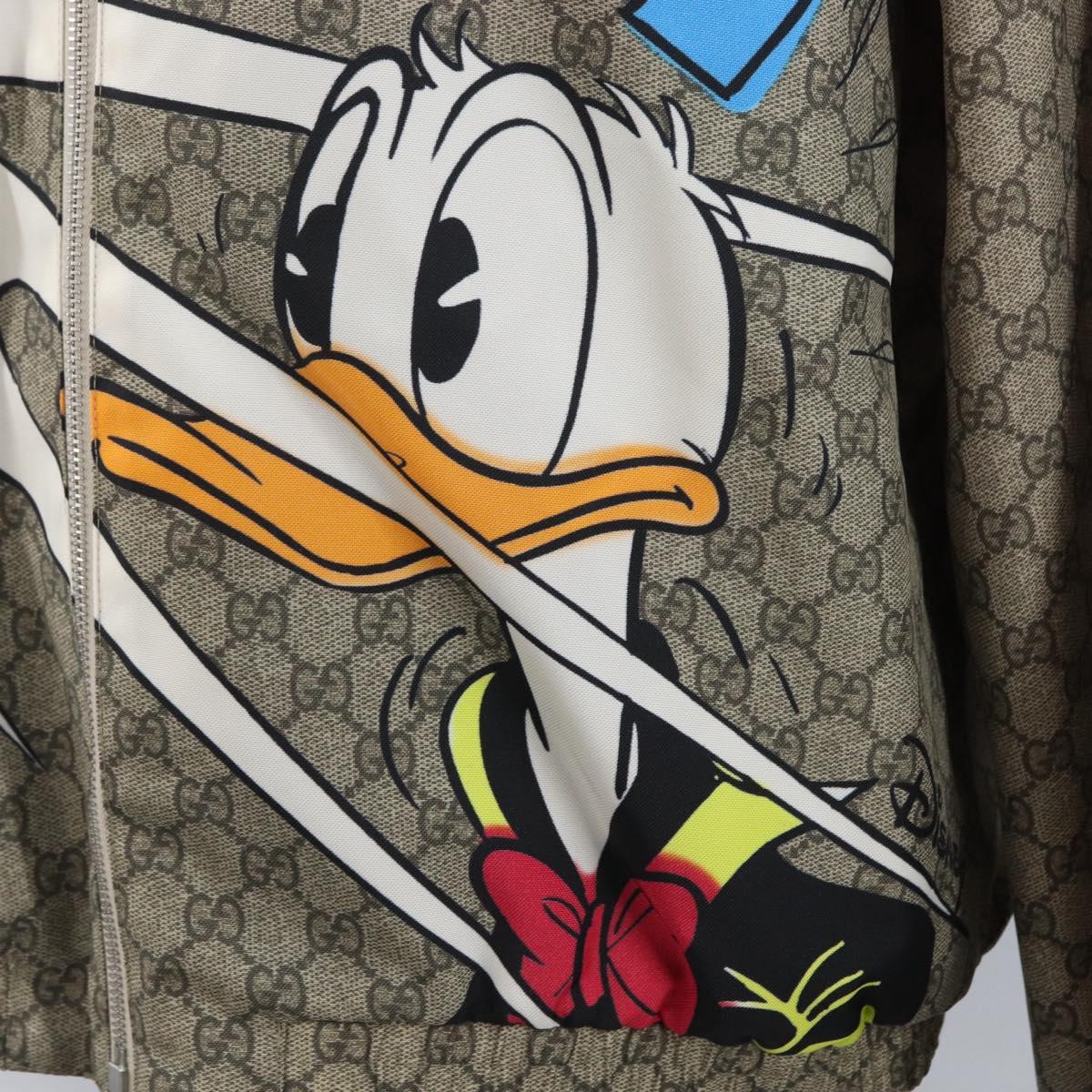 GUCCI GG Supreme Donald Duck Blouson PVC Beige Auth 167030SM