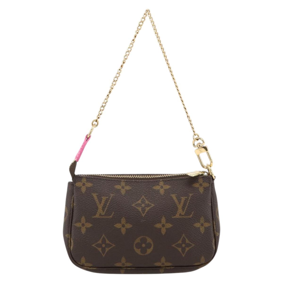 LOUIS VUITTON Monogram Vivienne Mini Pochette Accessoires M81633 Auth 167031SM