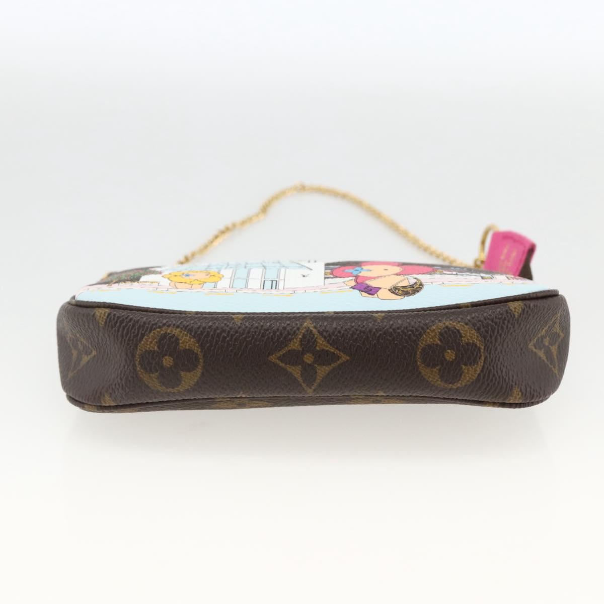 LOUIS VUITTON Monogram Vivienne Mini Pochette Accessoires M81633 Auth 167031SM