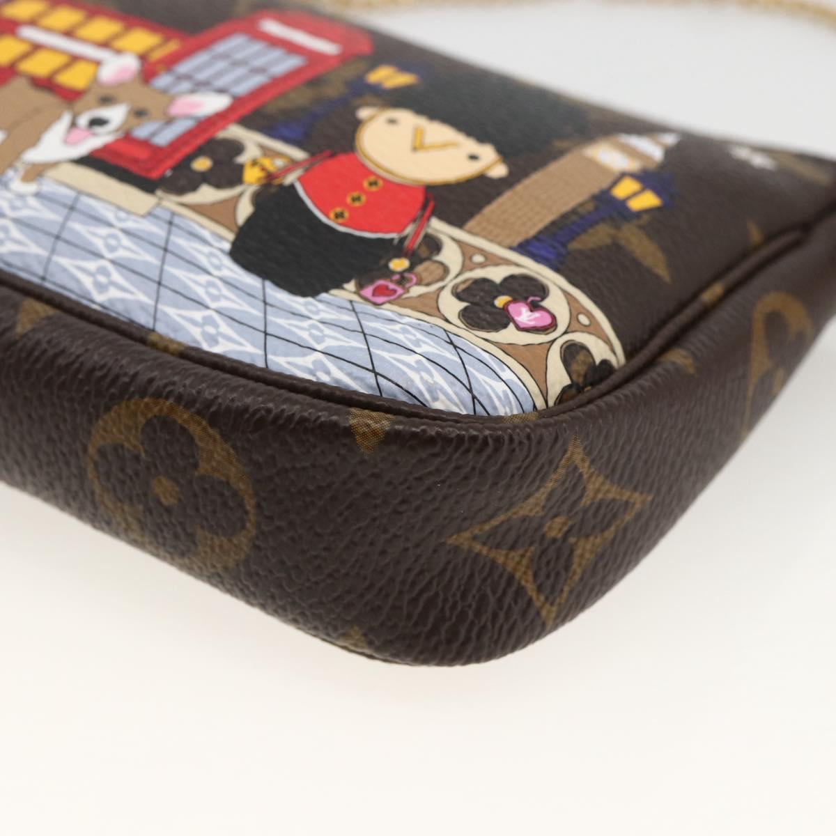 LOUIS VUITTON Monogram Vivienne Mini Pochette Accessoires M80863 Auth 167032SM