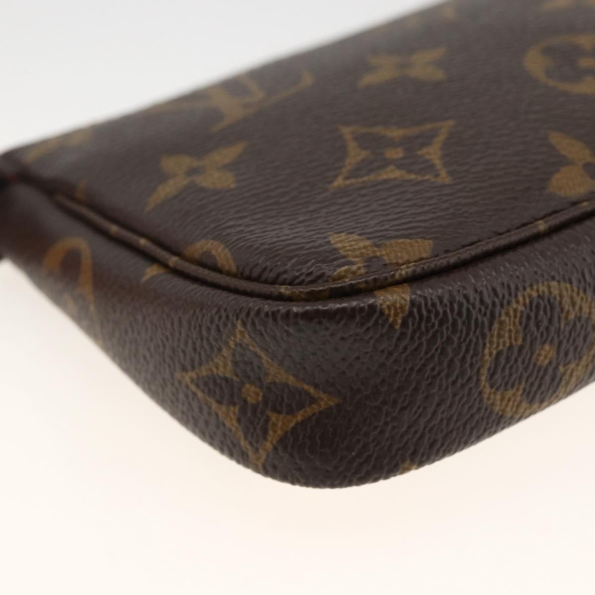 LOUIS VUITTON Monogram Vivienne Mini Pochette Accessoires M80863 Auth 167032SM