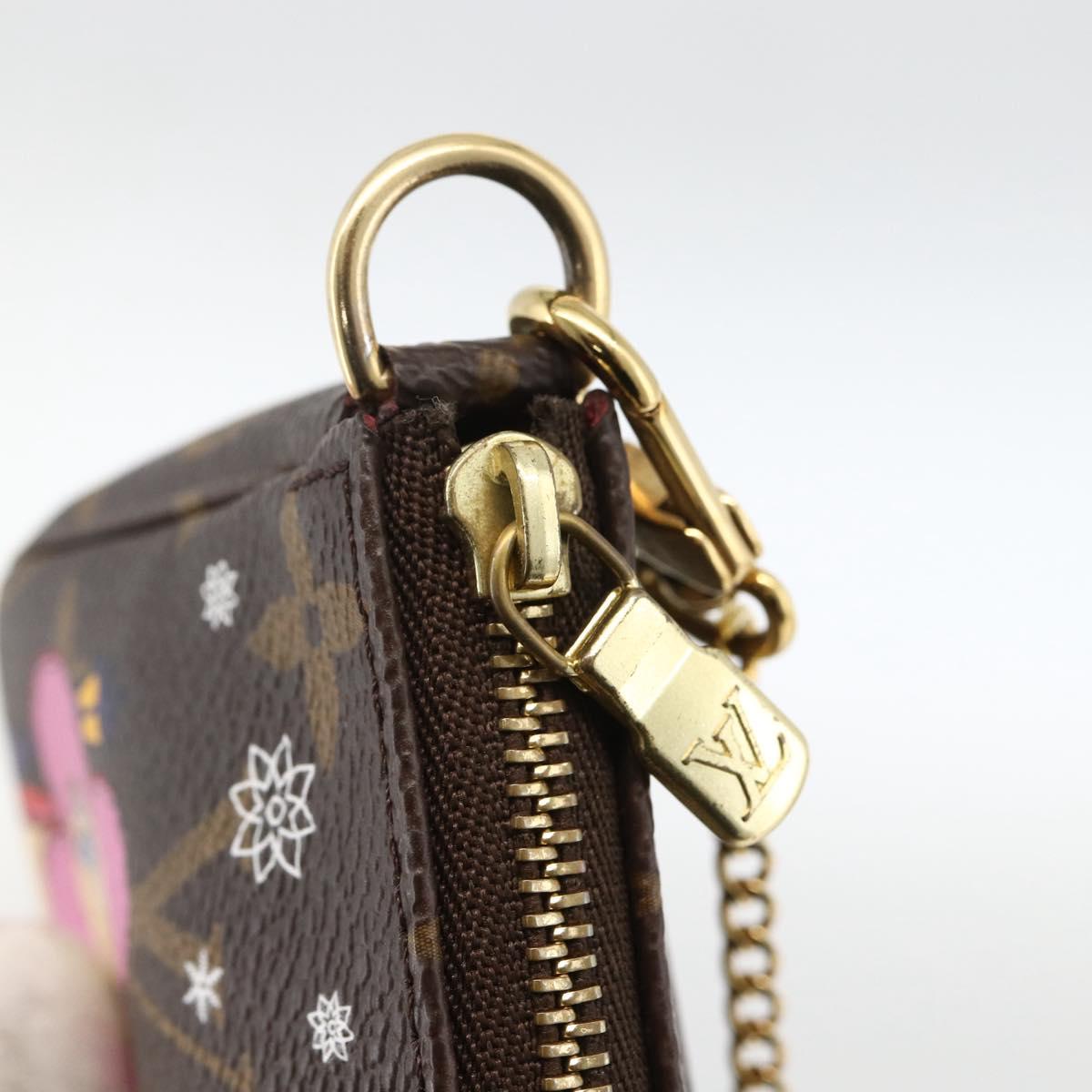 LOUIS VUITTON Monogram Vivienne Mini Pochette Accessoires M80863 Auth 167032SM