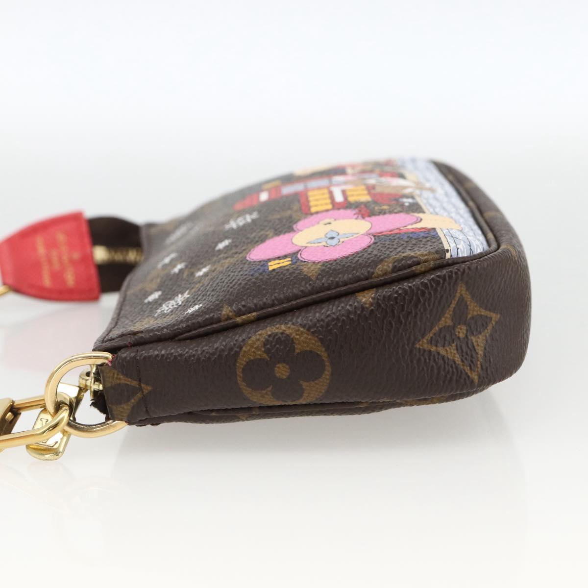 LOUIS VUITTON Monogram Vivienne Mini Pochette Accessoires M80863 Auth 167032SM